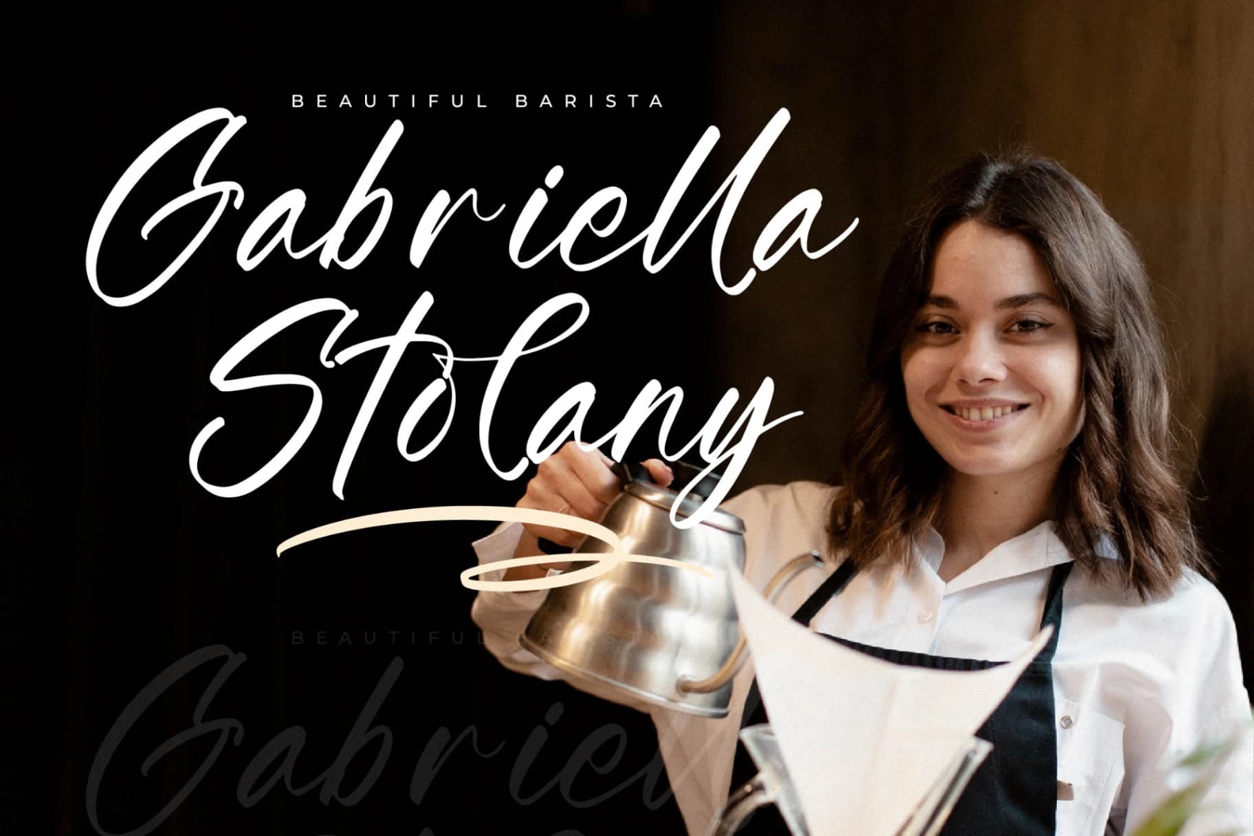 Preview 3 for Gatmoley – Modern Handwritten Font