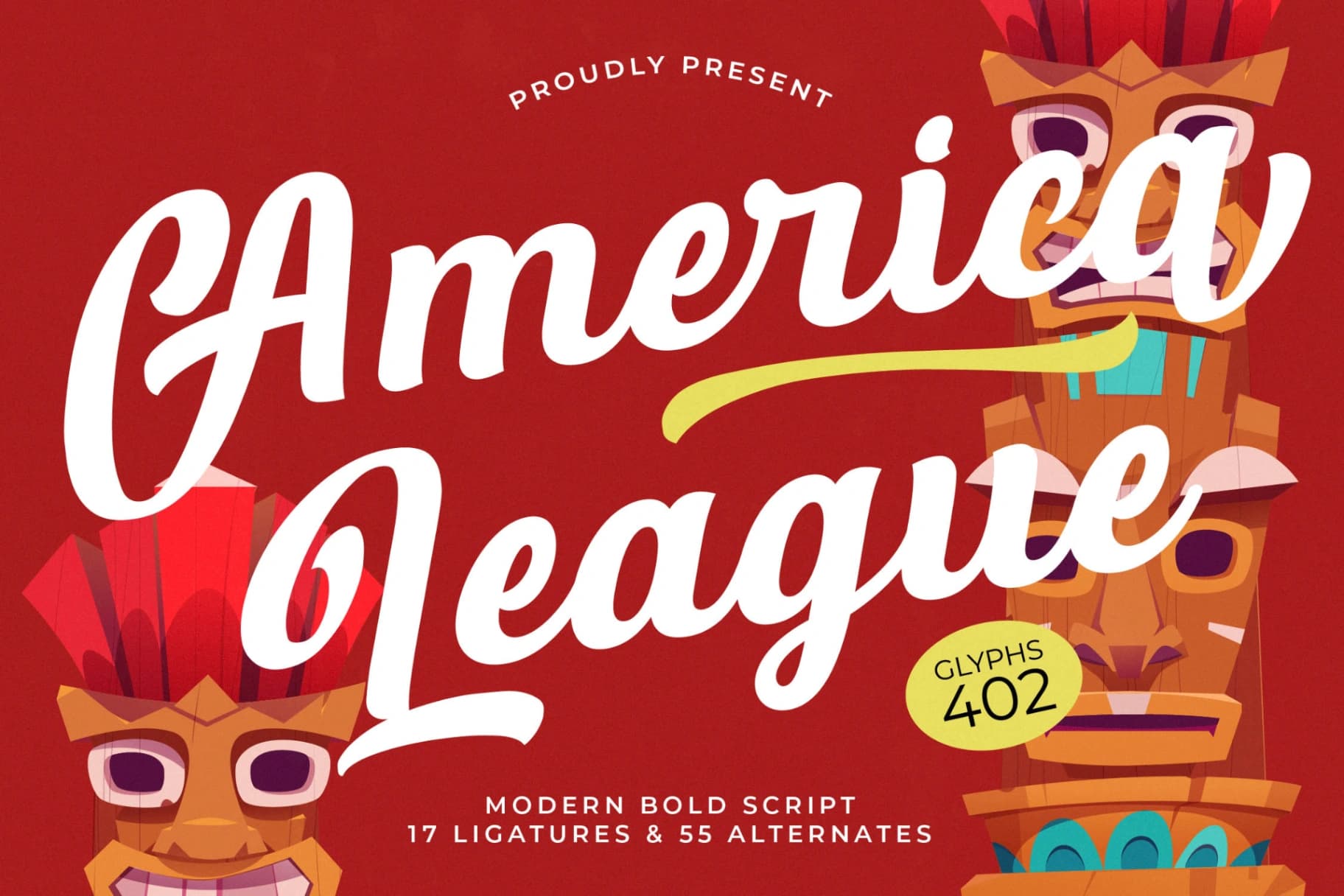 Preview 1 for America League - Modern Bold Script Font