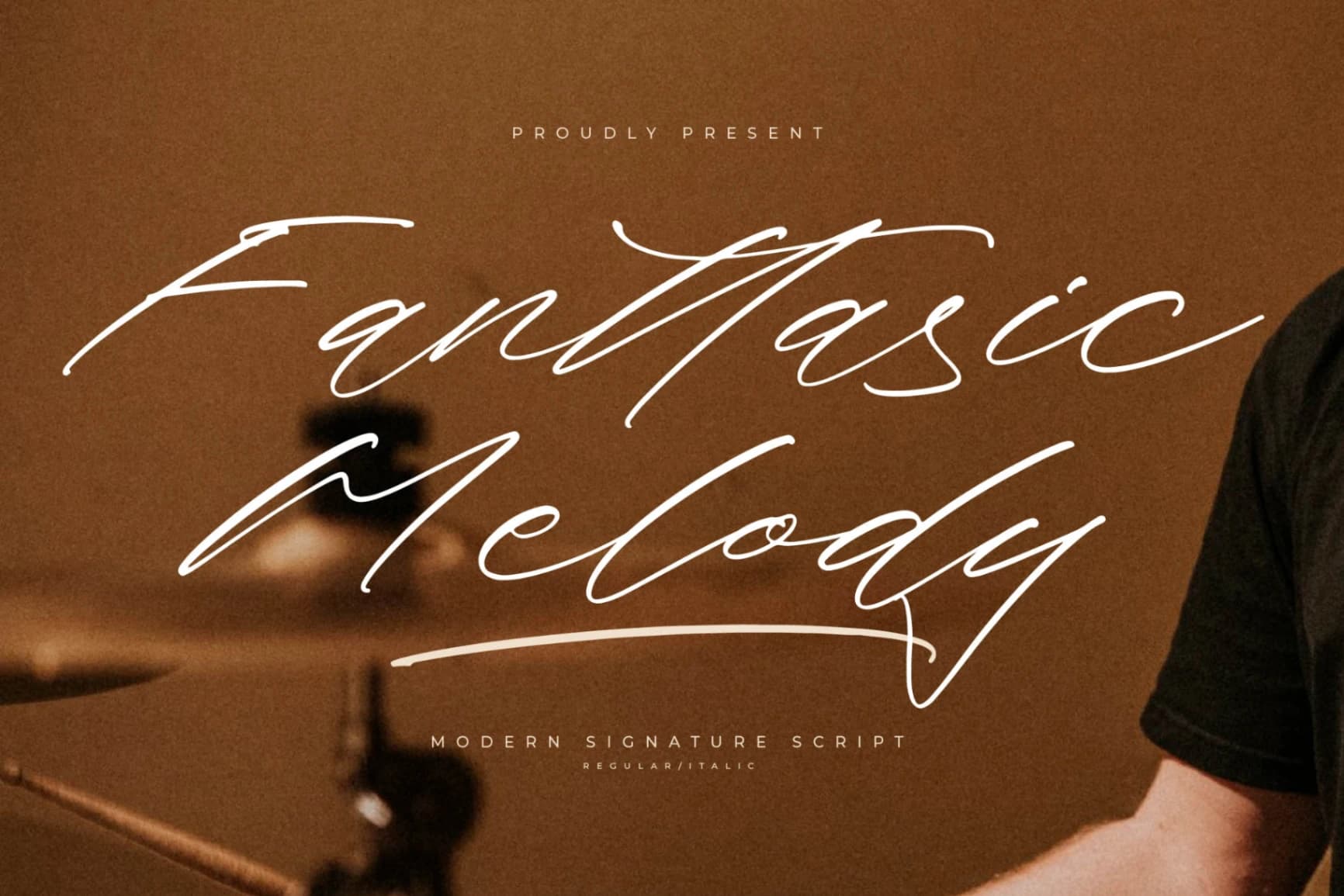 Preview of Fanttasic Melody – Modern Signature Script font