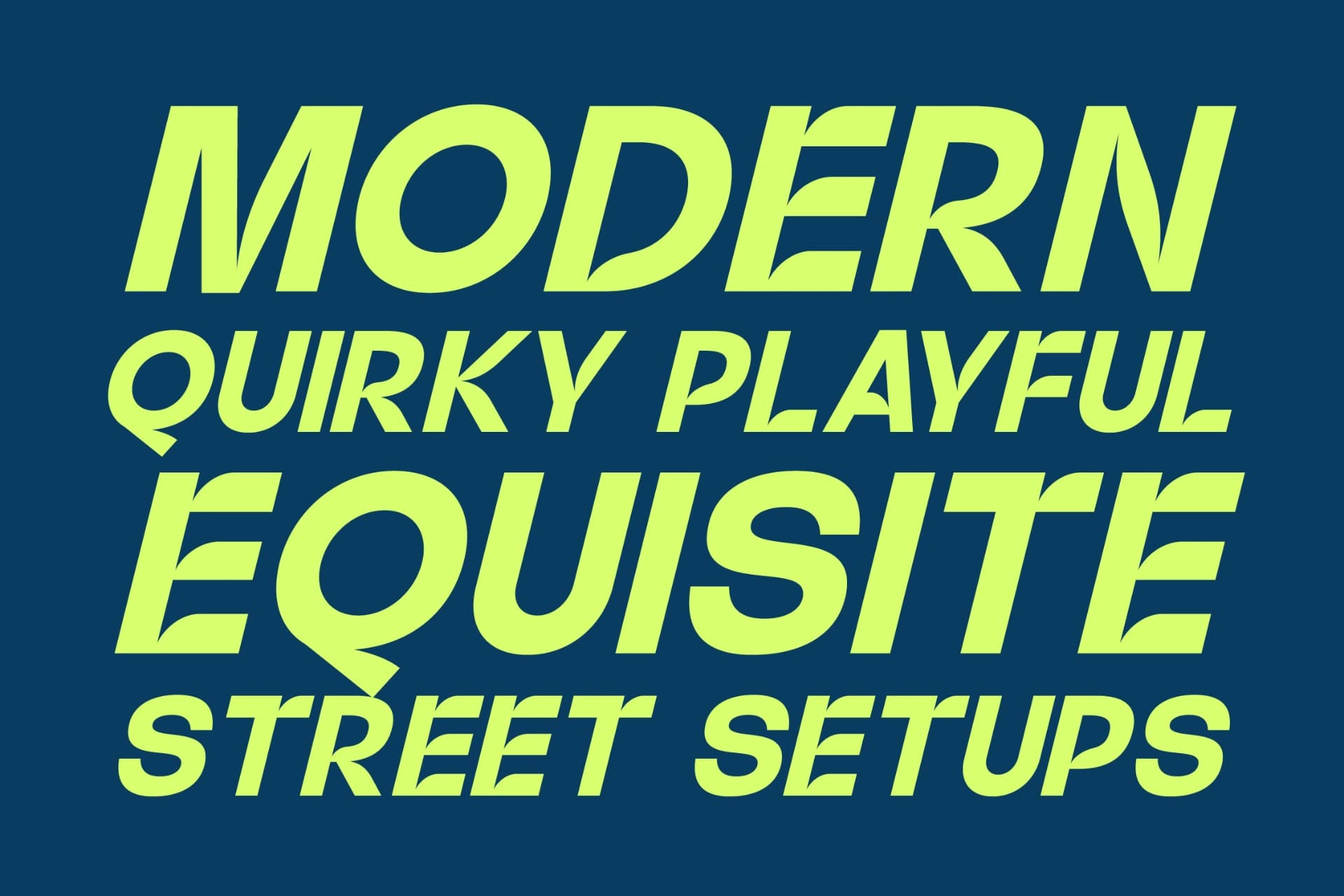 Preview 5 for Back Race Italic - Modern Sans Serif Font