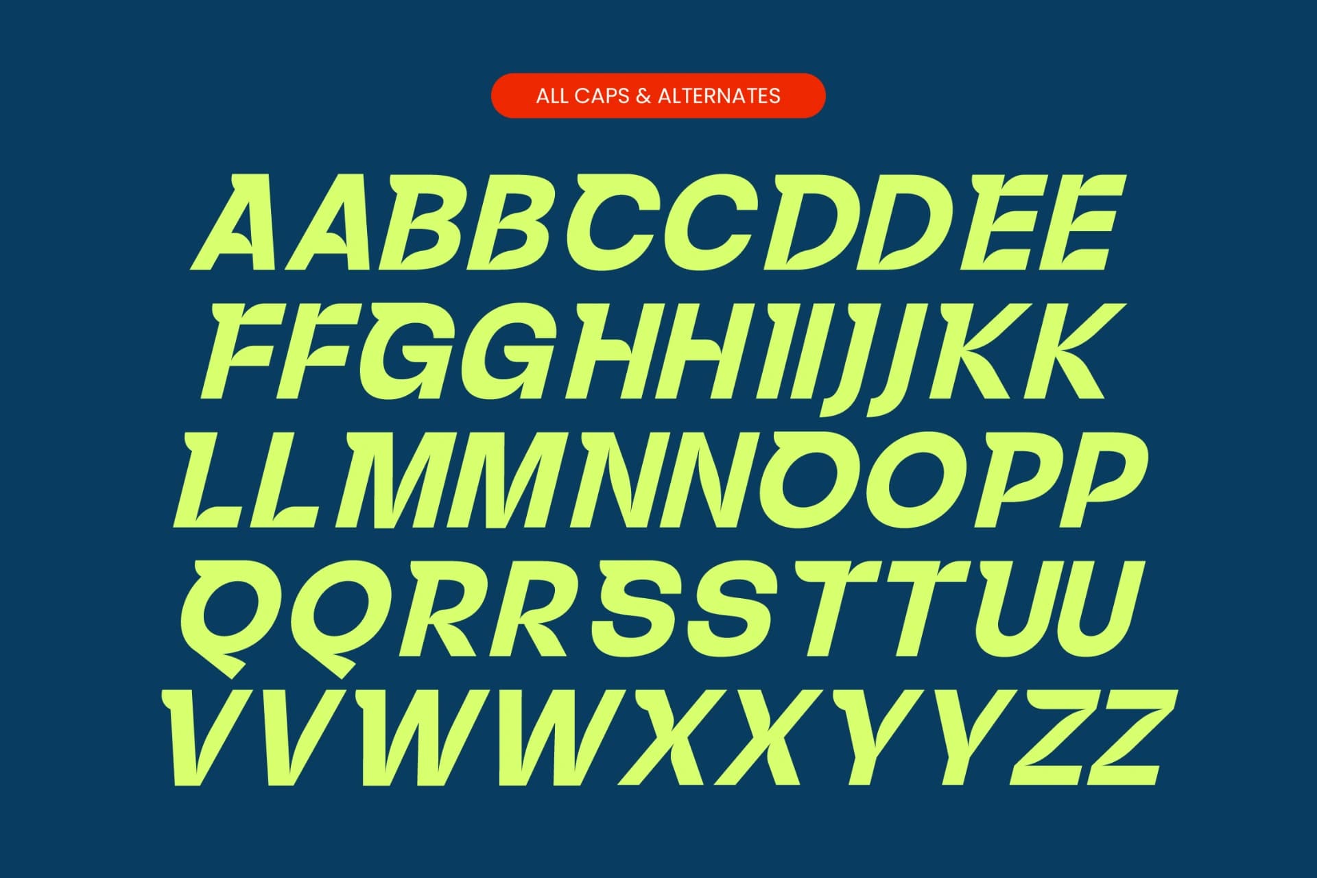 Preview 13 for Back Race Italic - Modern Sans Serif Font