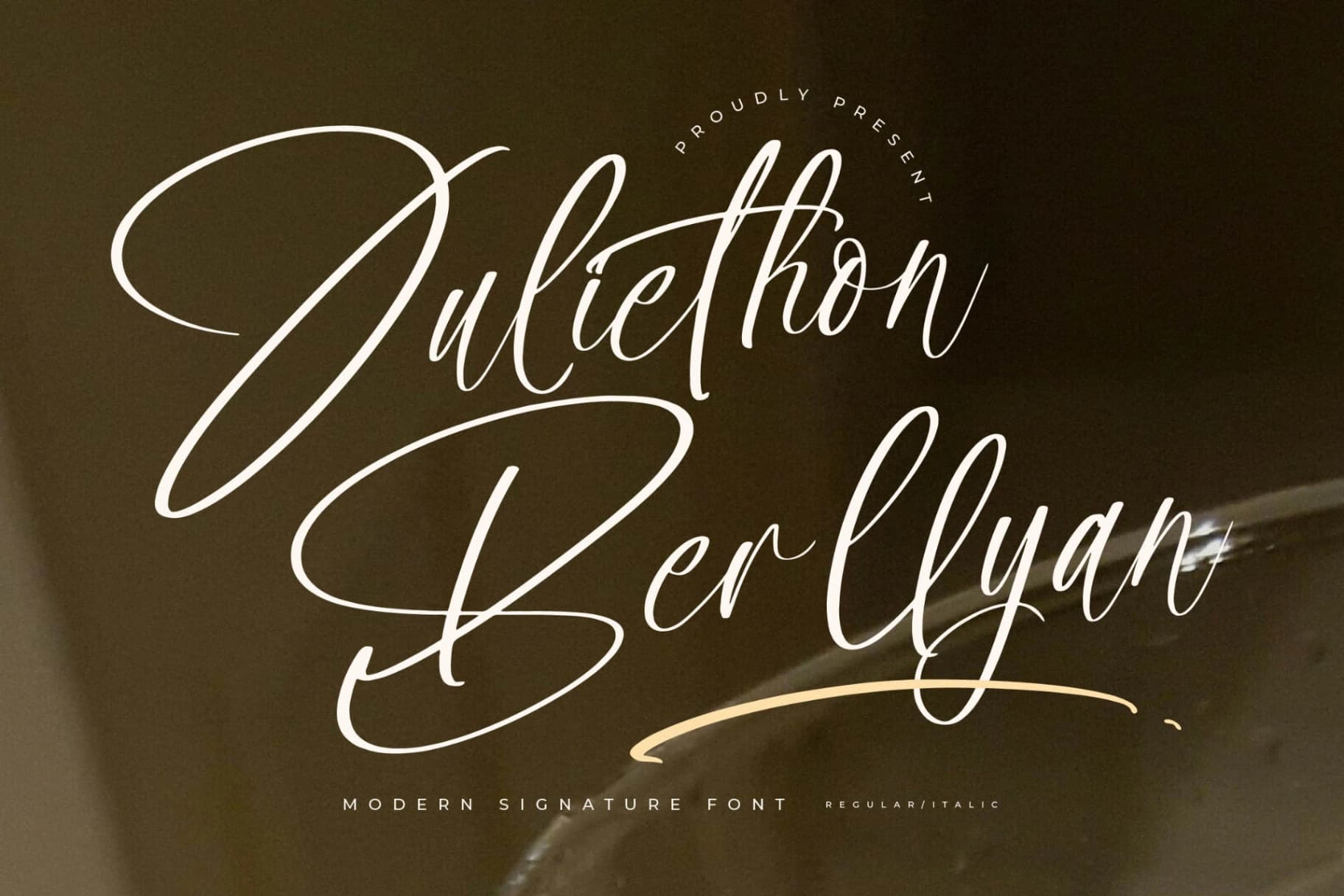 Preview 1 for Juliethon Berllyan – Modern Signature Font