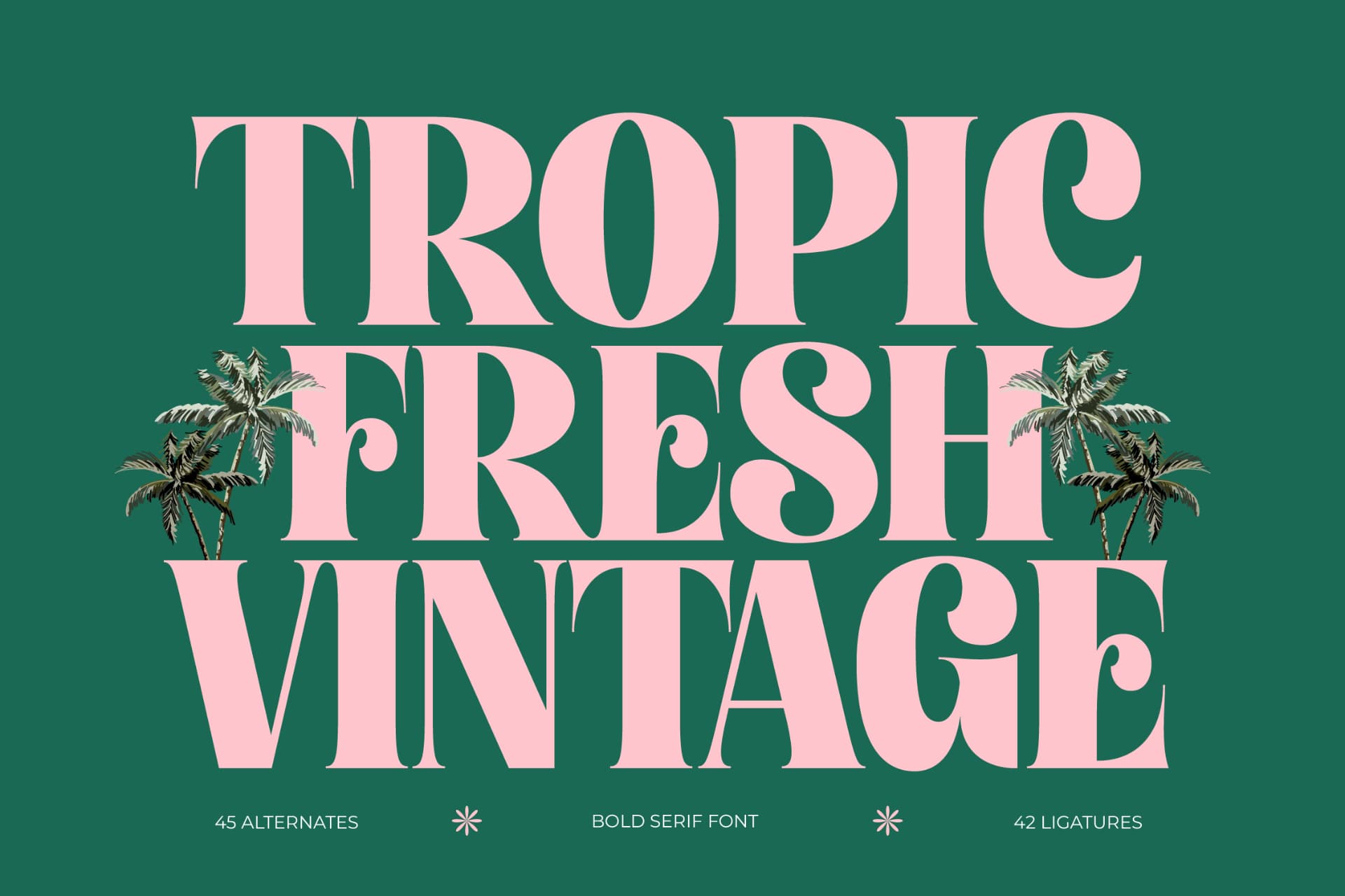 Preview 1 for Tropic Fresh Vintage - Bold Serif Font