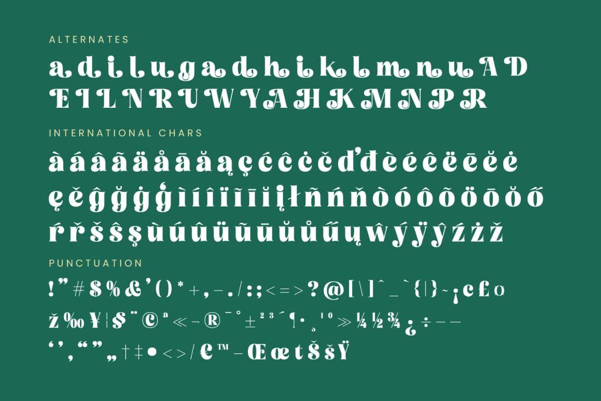Tropic Fresh Vintage - Bold Serif Font font preview 19