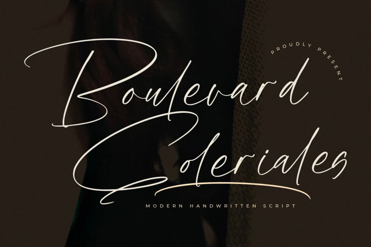 Preview of Boulevard Goleriales – Modern Handwritten Script font