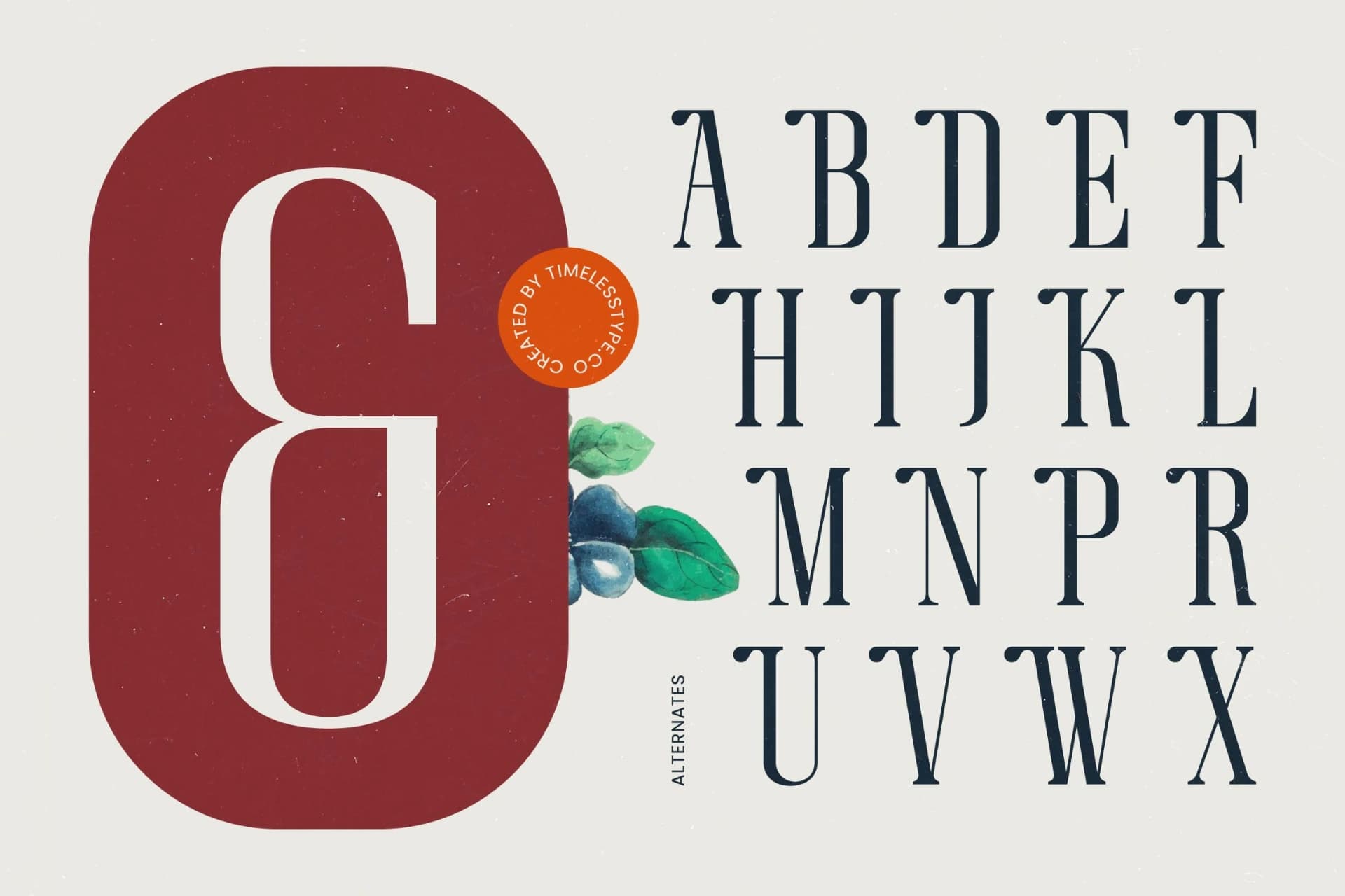 Preview 9 for Broswick - Bold Tall Serif Display Font