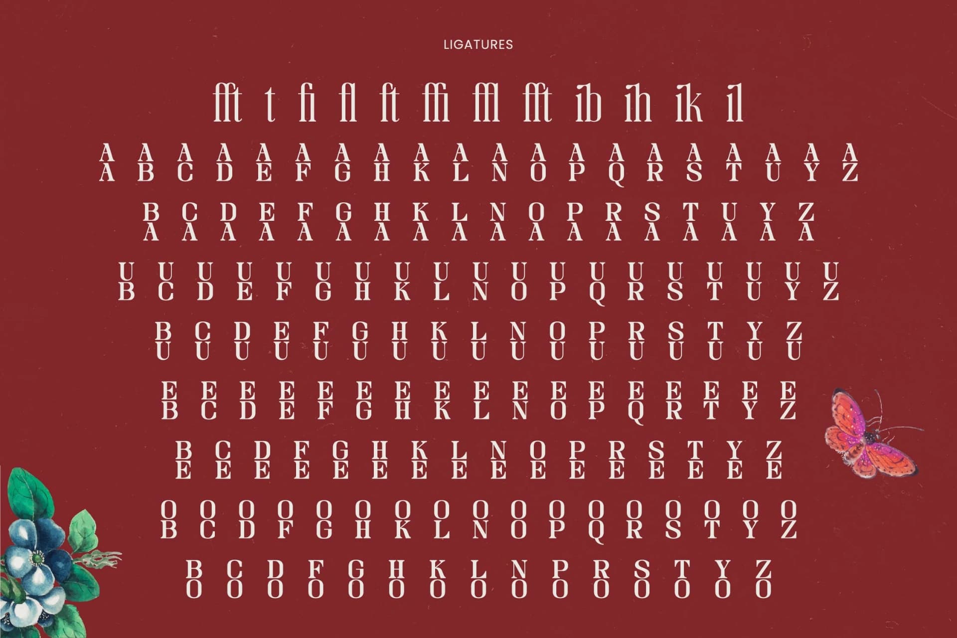 Preview 19 for Broswick - Bold Tall Serif Display Font