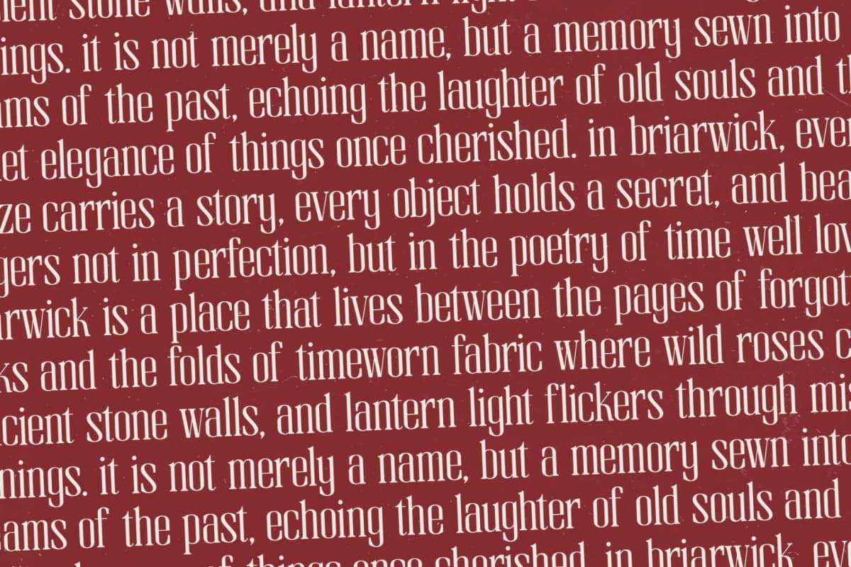 Broswick - Bold Tall Serif Display Font font preview 13