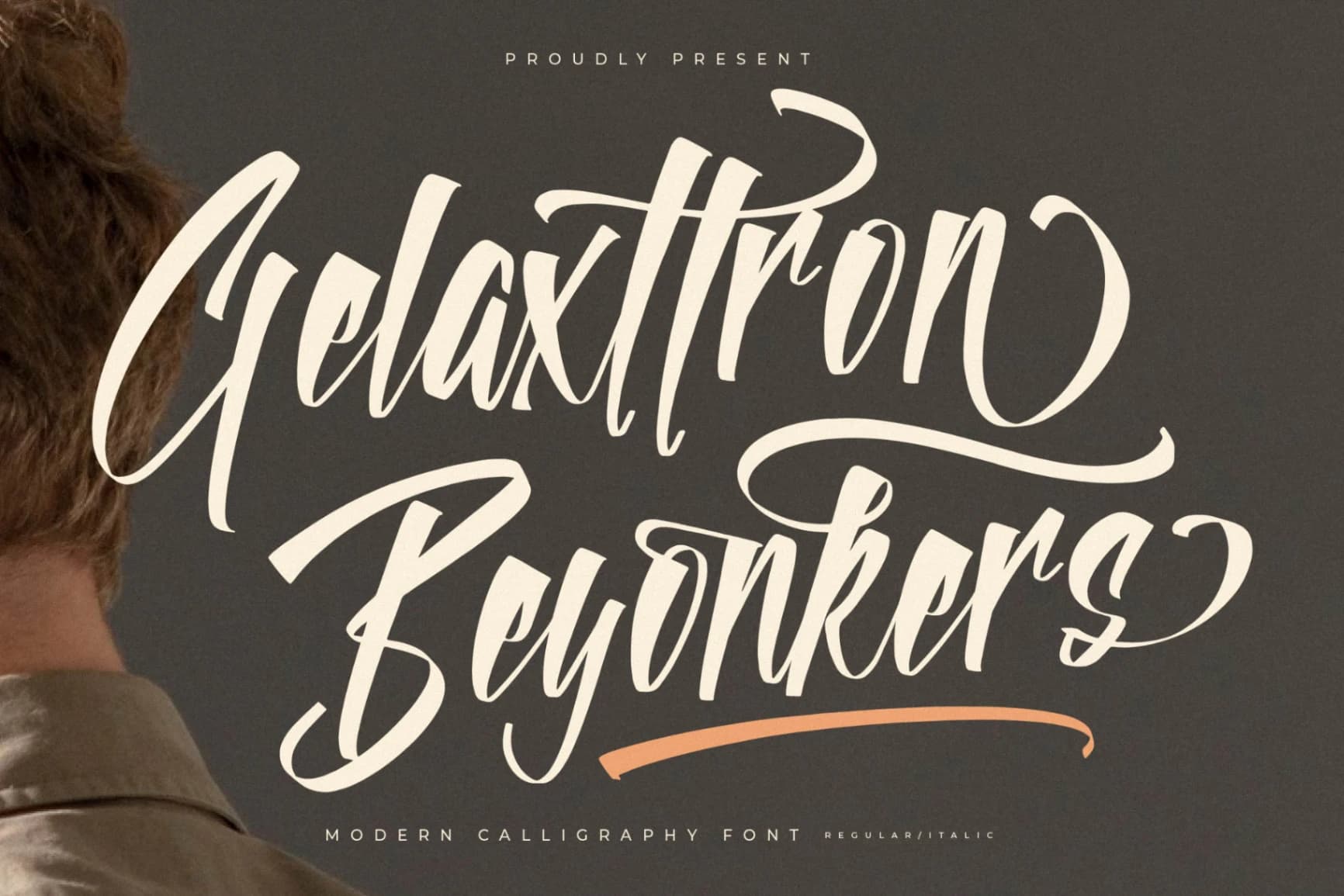 Preview of Gelaxttron Beyonkers – Modern Calligraphy Font font