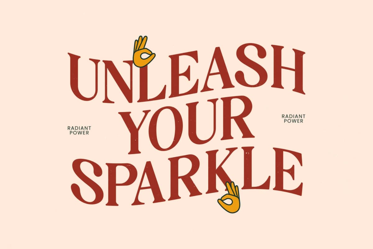 Candle Midnight - Groovy Serif Display Font font preview 12