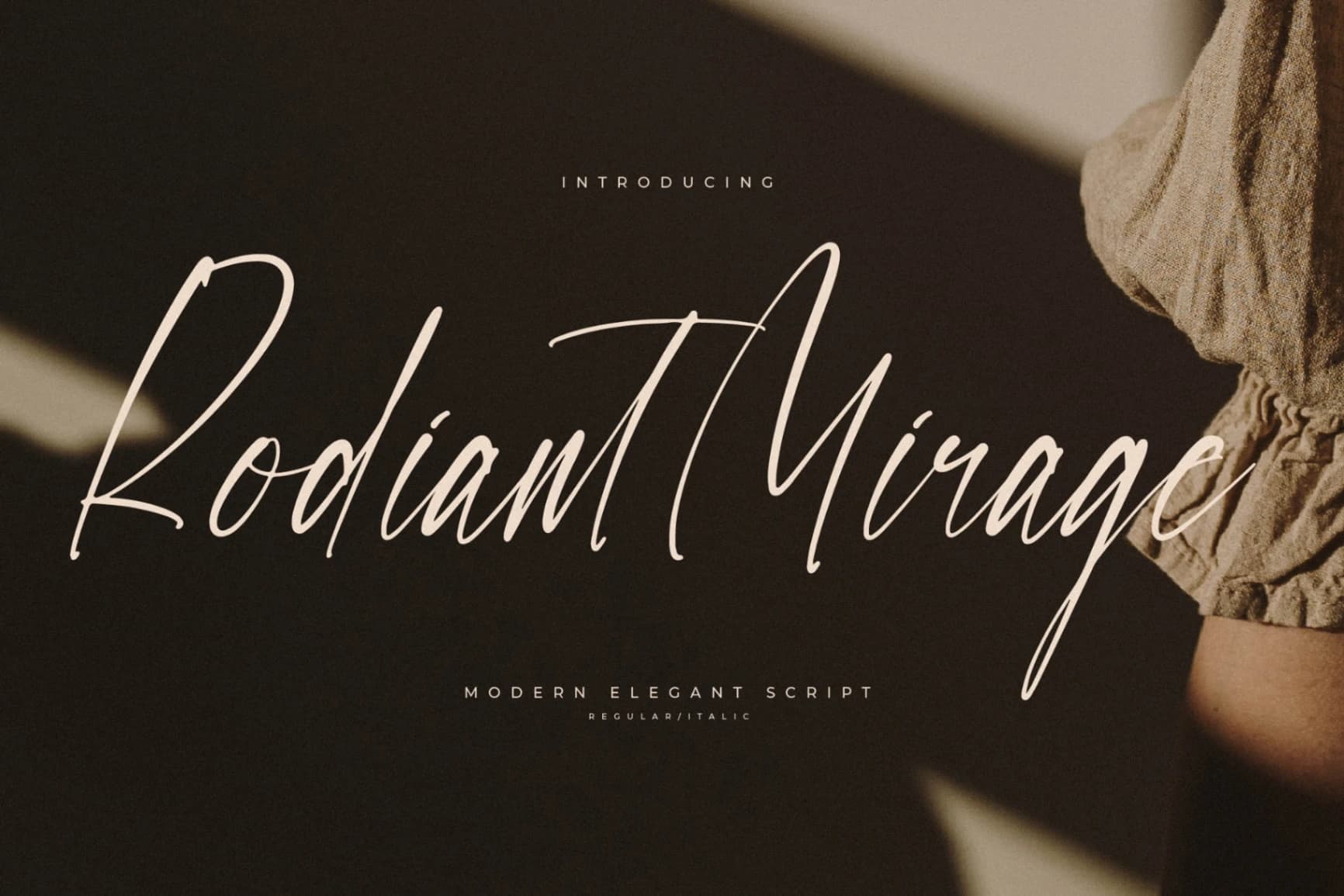 Preview of Rodiant Mirage – Modern Elegant Script font