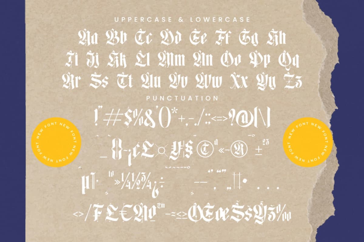 Preview 19 for Mooltens - Blackletter Font