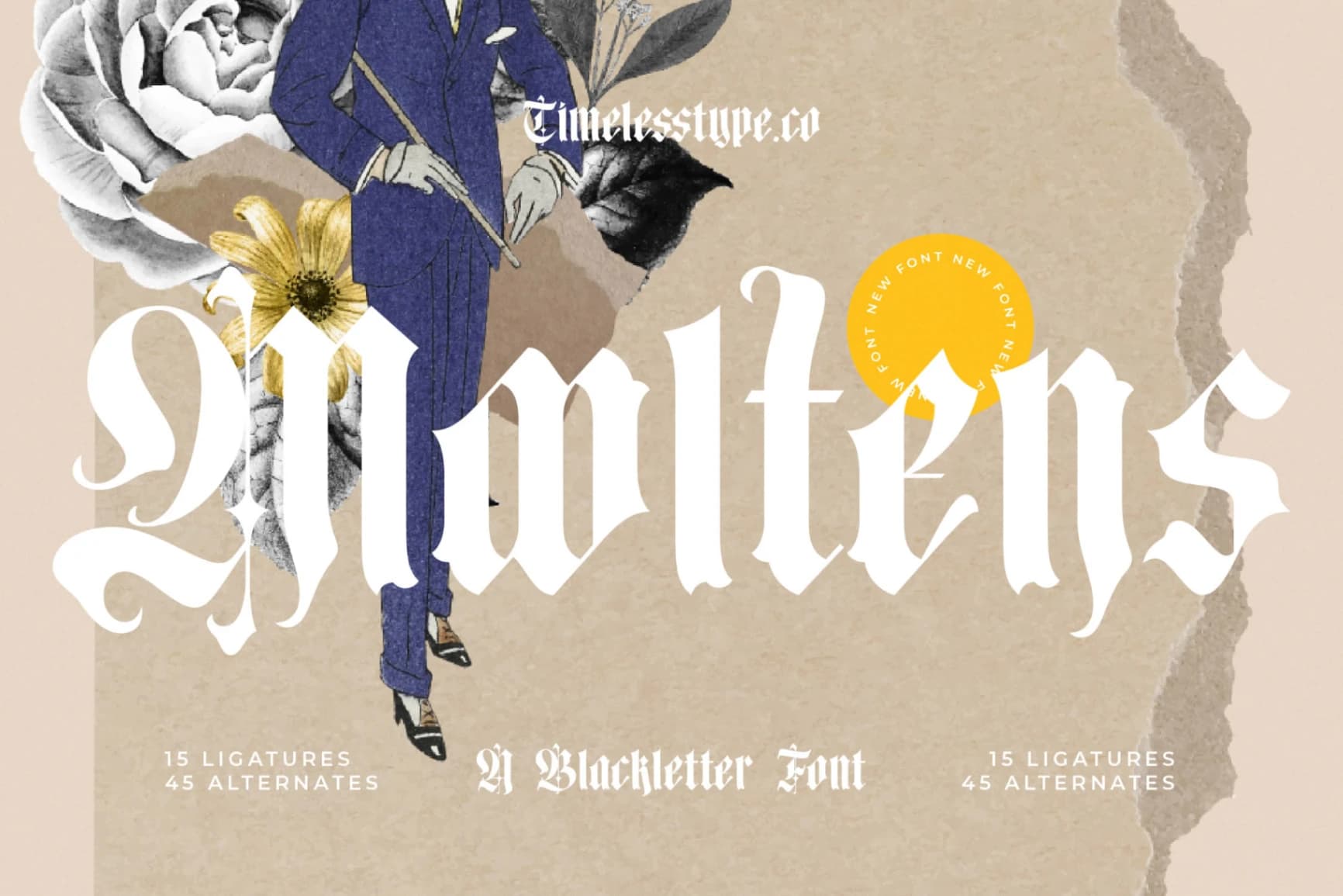 Preview of Mooltens - Blackletter Font font