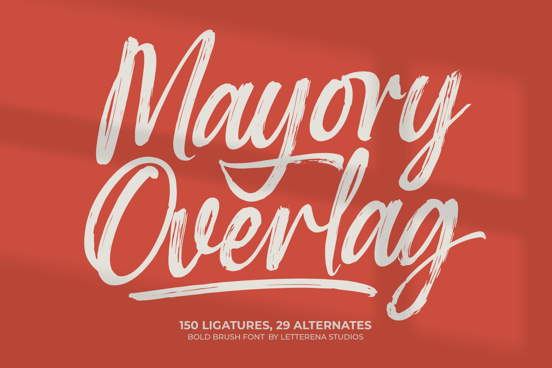 Preview of Mayory Overlag - Bold Brush Font font