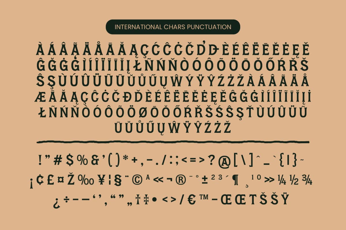 Locatro - Western Display Typeface Font font preview 14