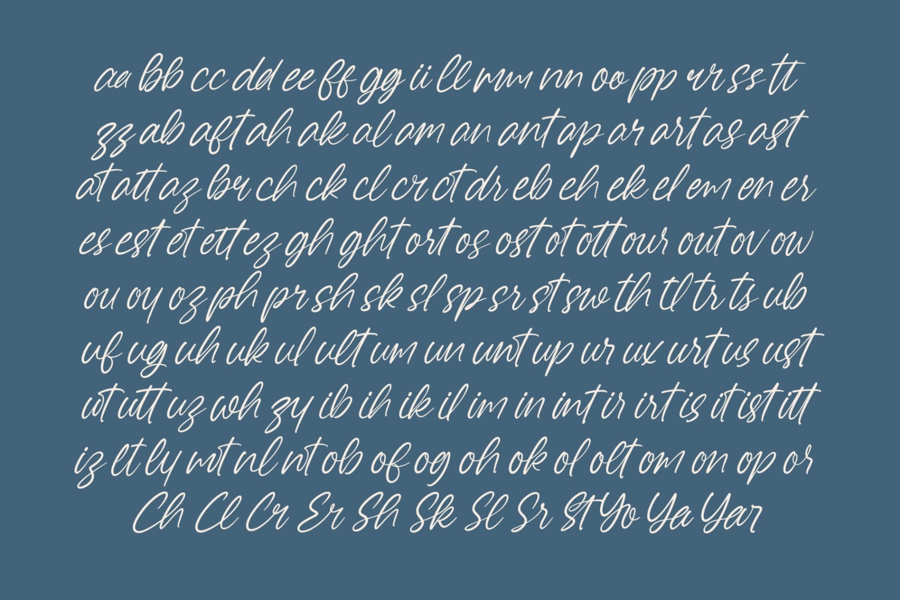 Preview 10 for Bugley Yarkest – Aesthetic Handwritten Font