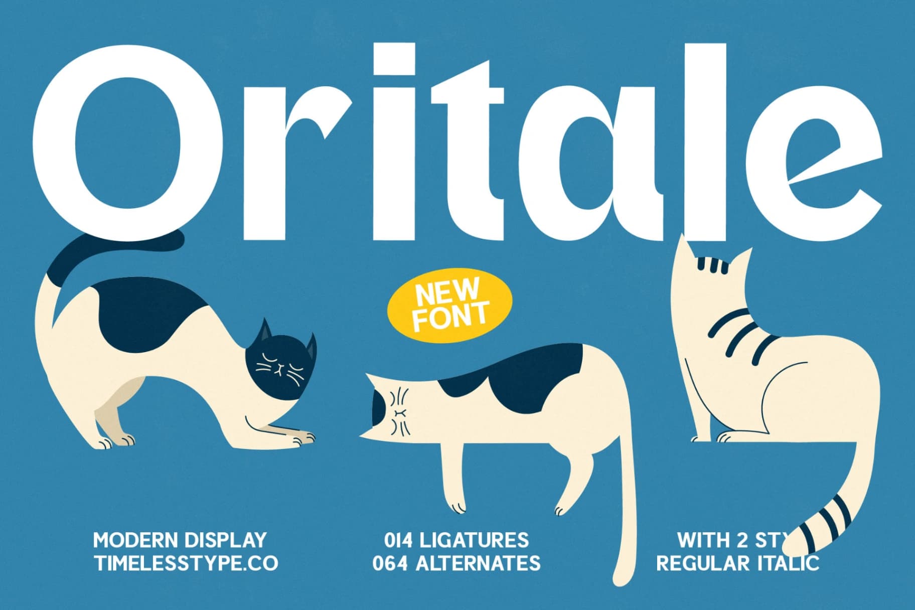 Preview of Oritale - Modern Display Font font