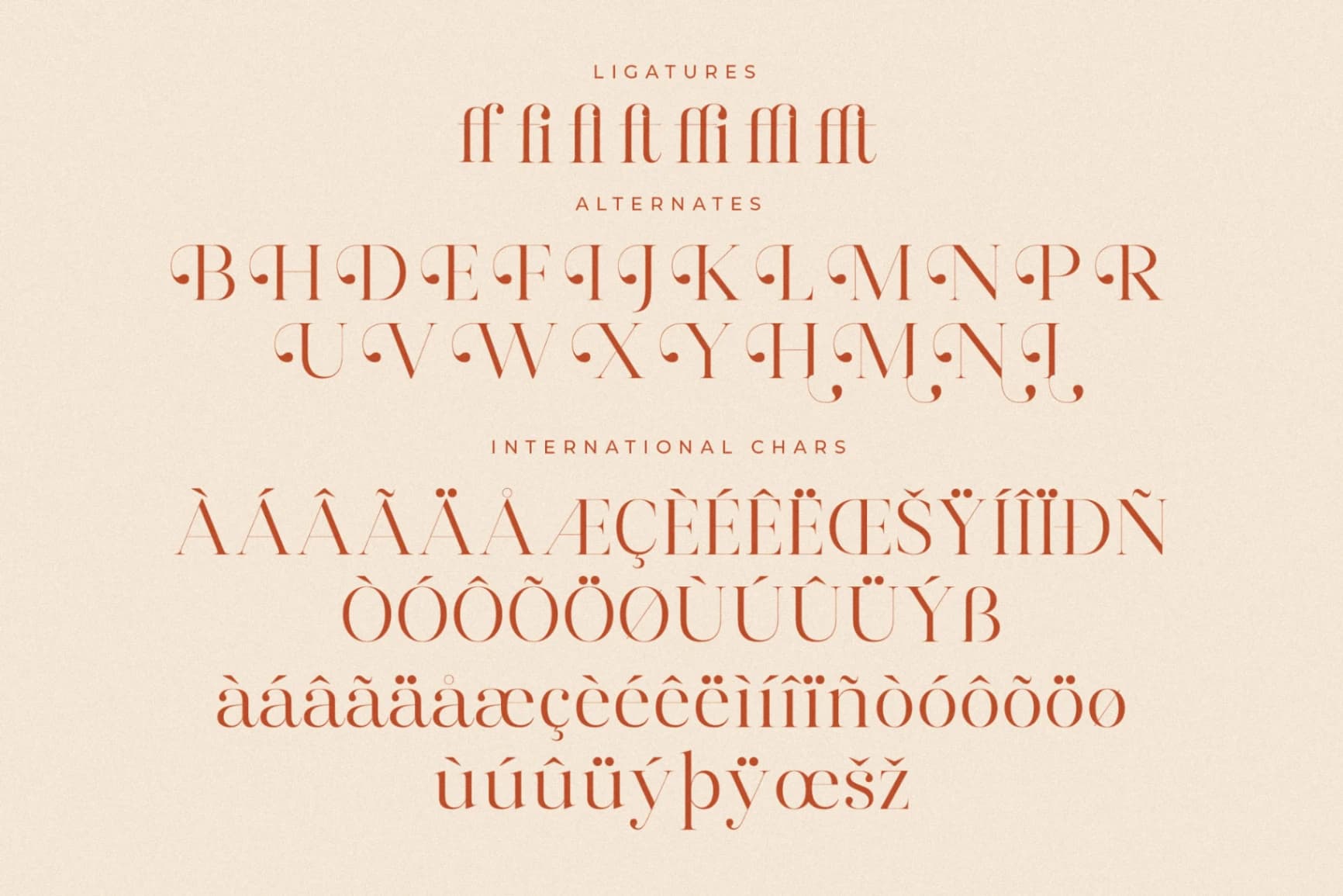 Preview 14 for Harfine – Modern Serif Font