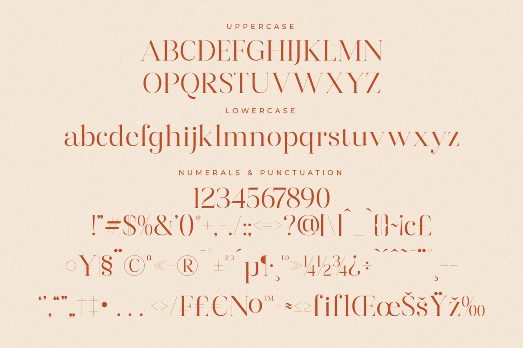 Preview 13 for Harfine – Modern Serif Font