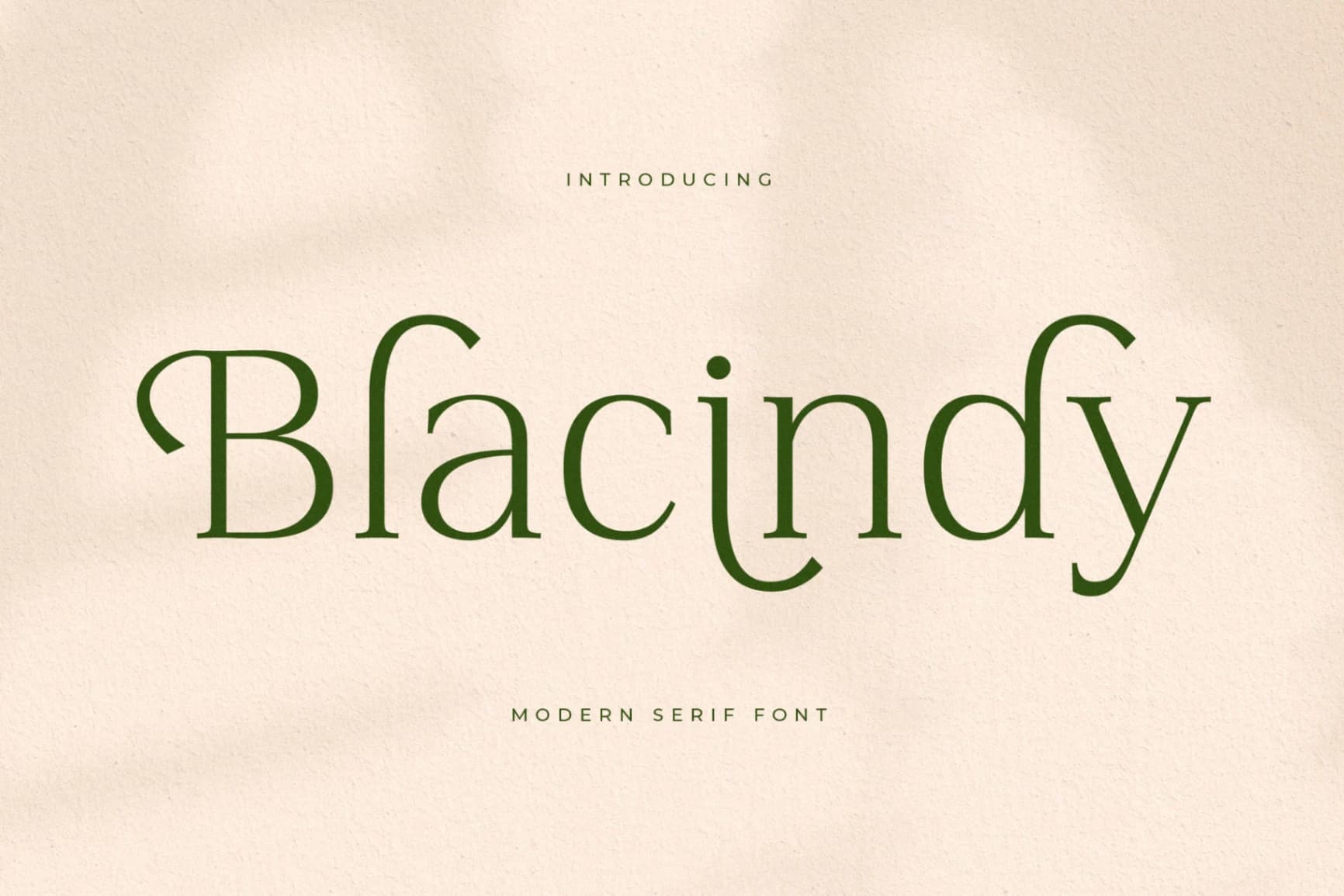 Preview of Blacindy – Modern Serif Font font