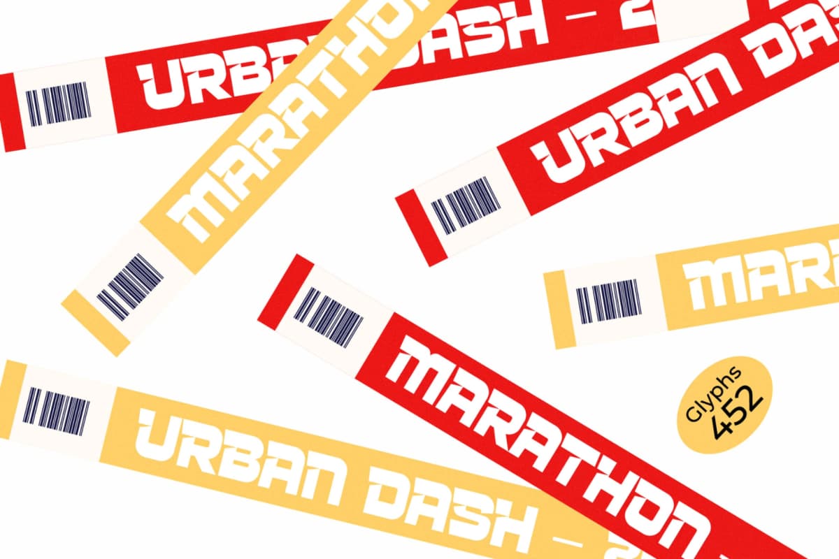 Rocket Track - Modern Display Font font preview 9