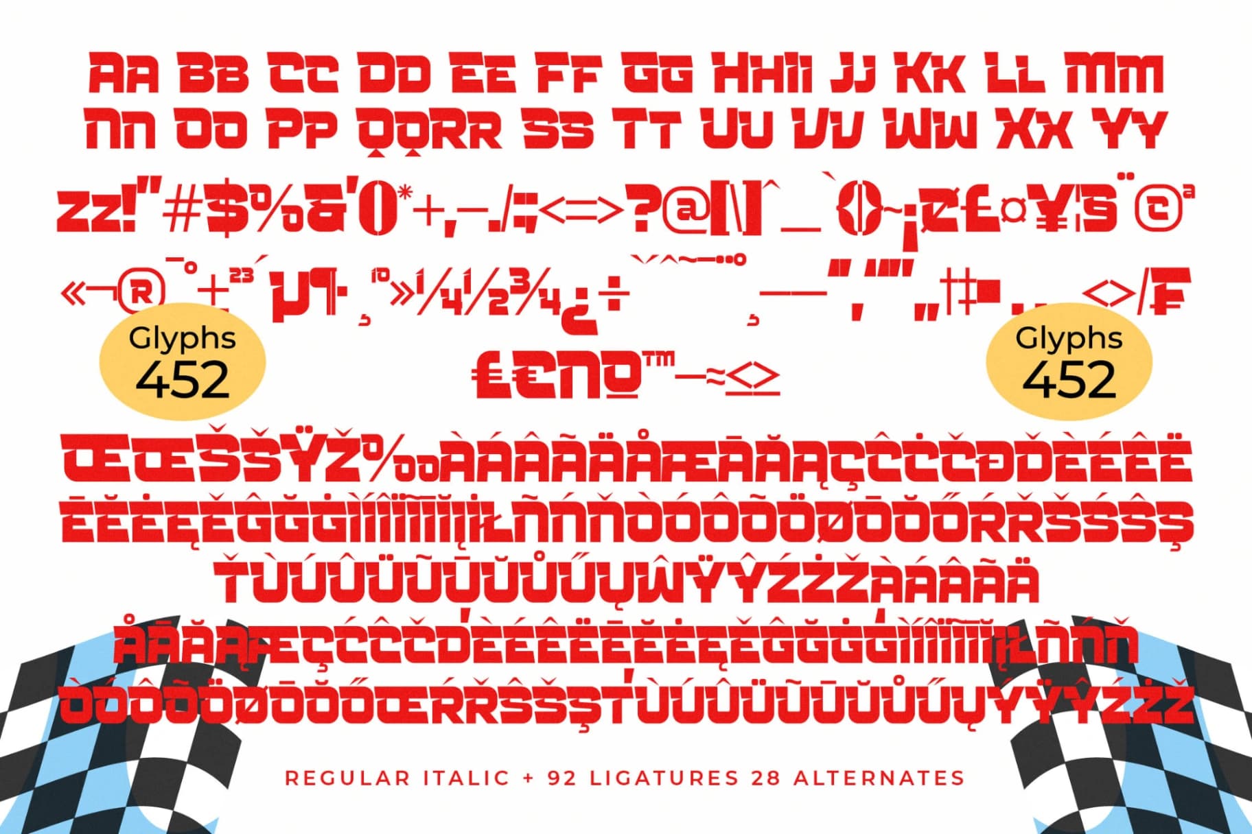 Preview 19 for Rocket Track - Modern Display Font