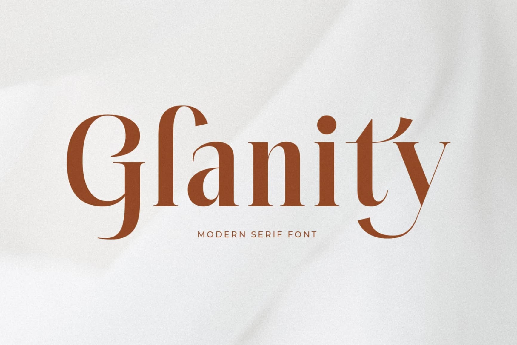 Preview of Glanity – Modern Serif Font font