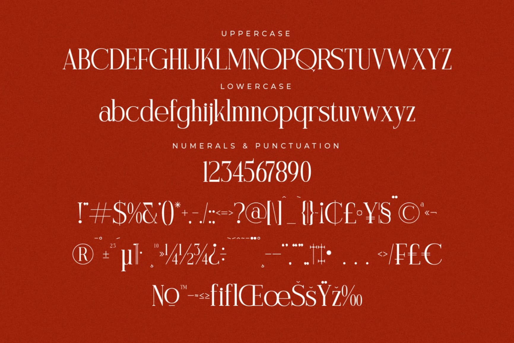 Preview 13 for Modasite – Modern Serif Font