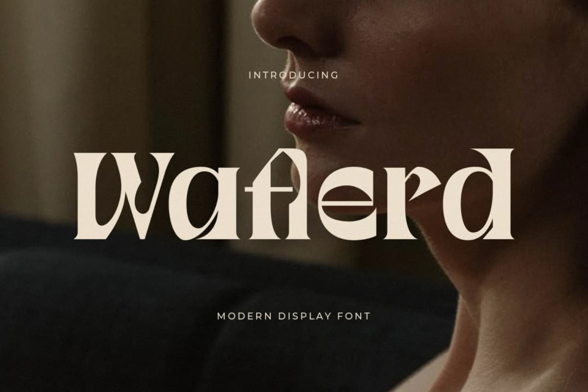 Preview of Waflerd – Modern Display Font font