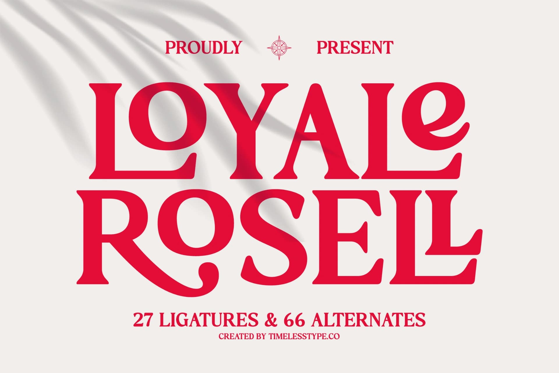 Preview of Loyale Rosell - Modern Serif Display font