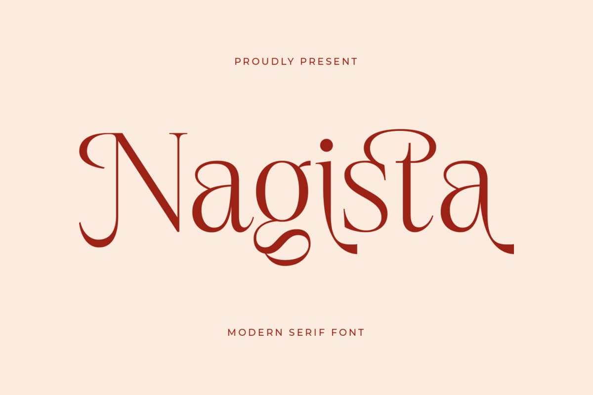 Preview of Nagista – Modern Serif Font font