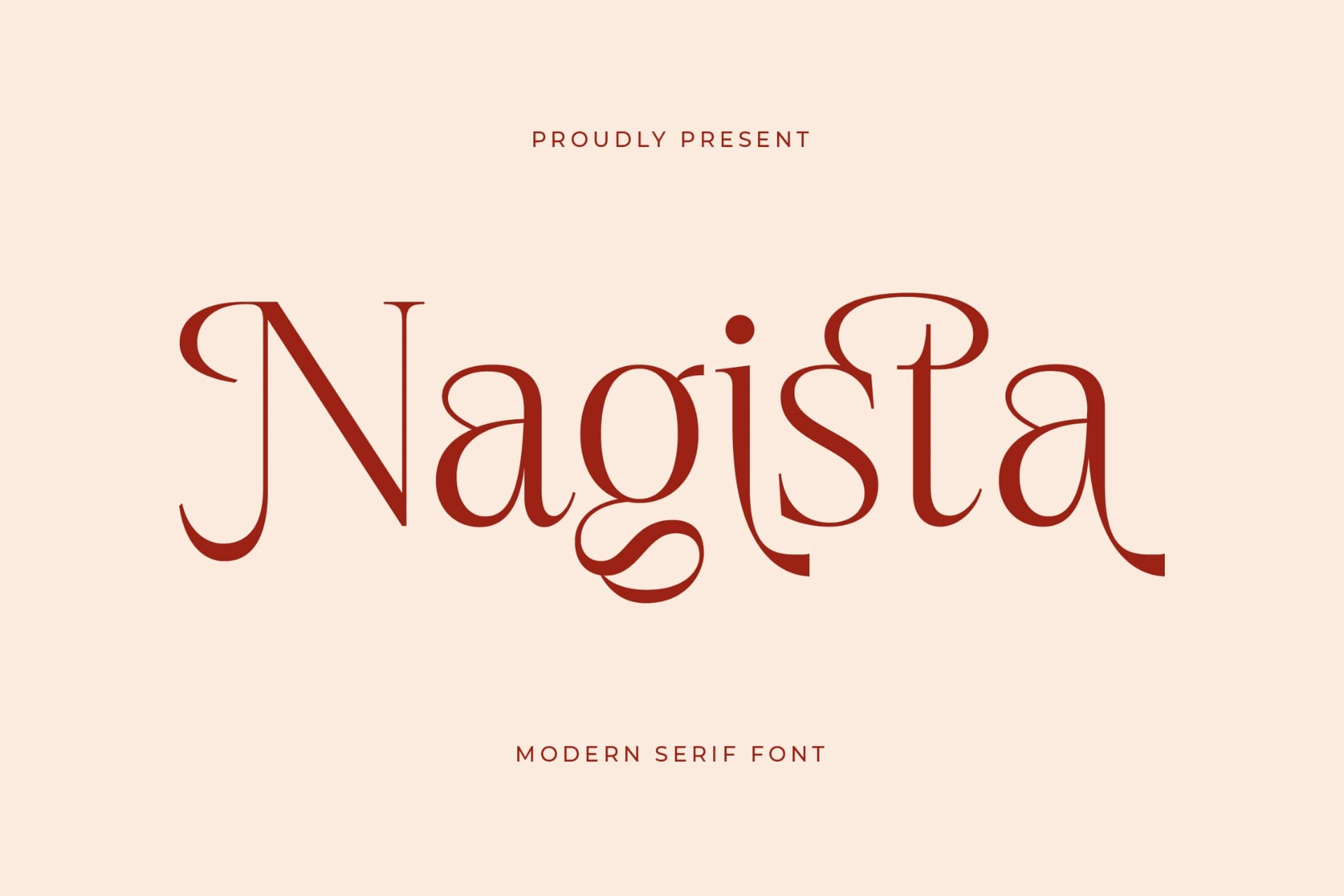 Preview of Nagista – Modern Serif Font font
