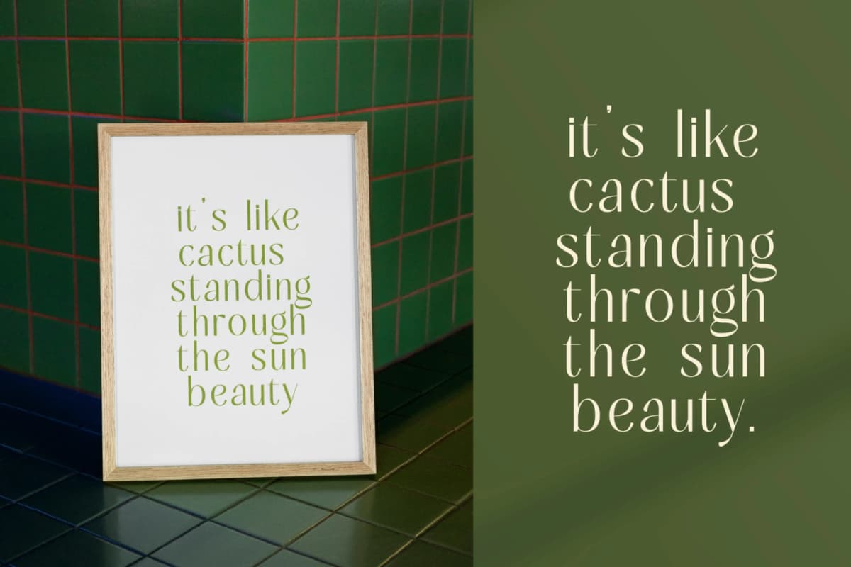 Mugia - Minimalist Sans Serif Font font preview 13