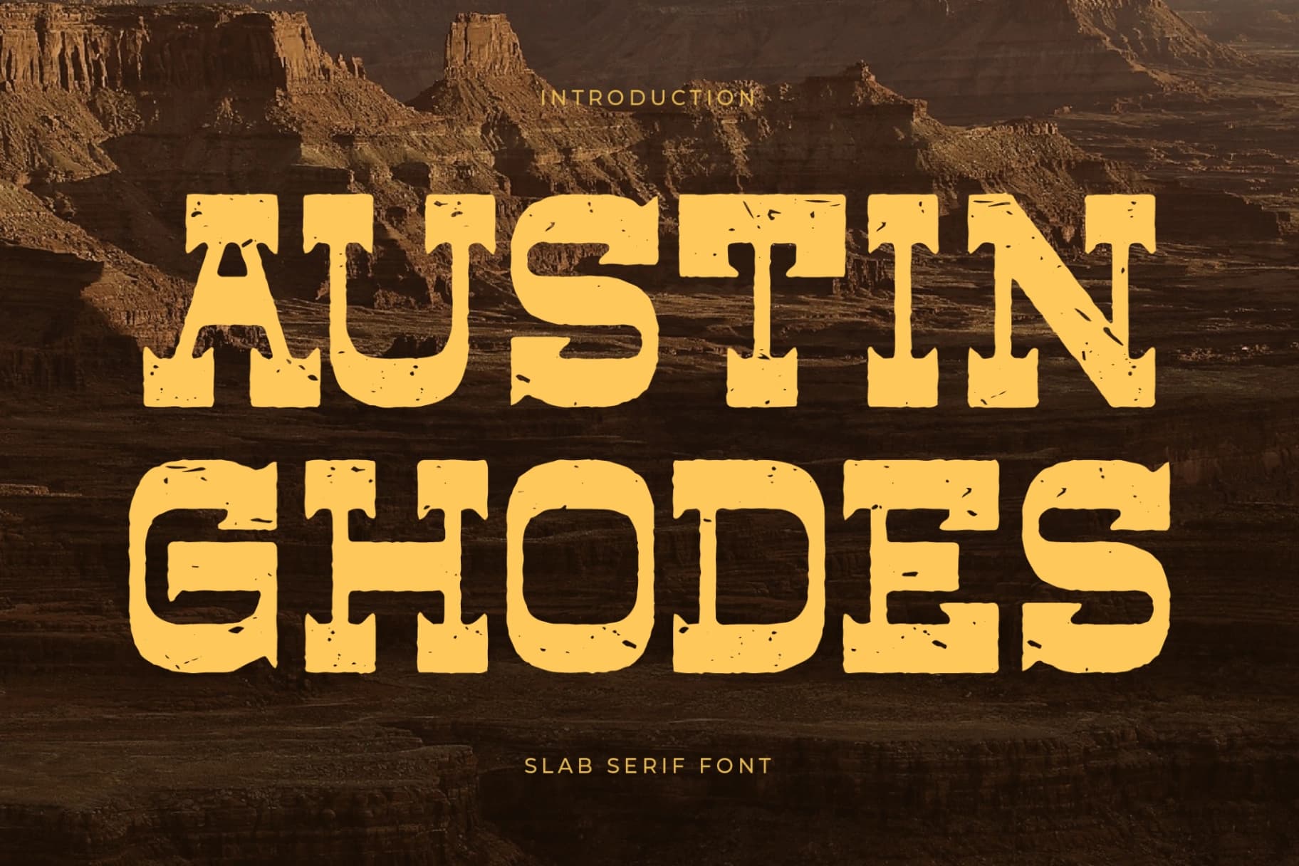 Preview of Austin Ghodes – Slab Serif Font font