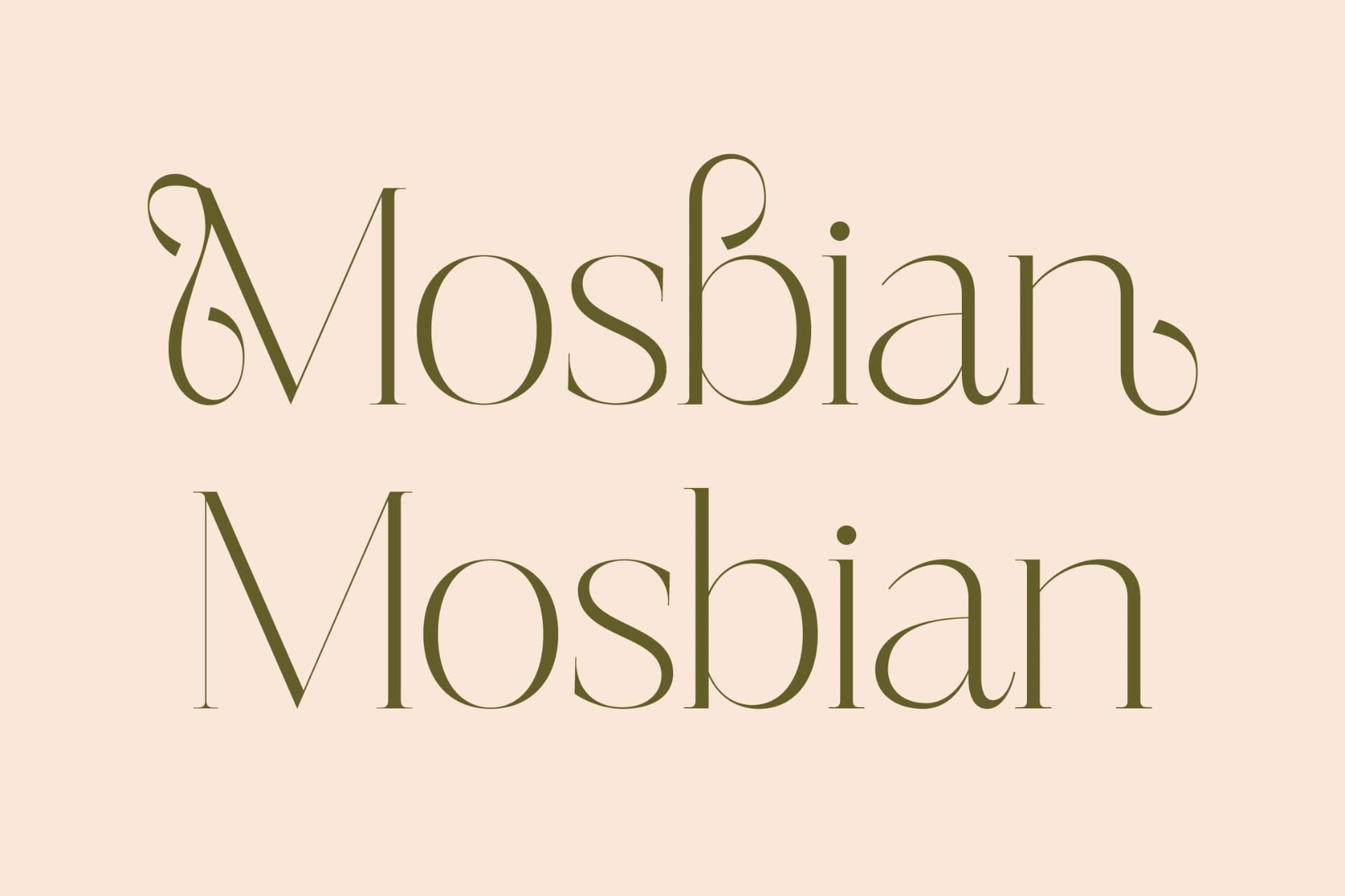 Preview 4 for Mosbian – Modern Serif Font
