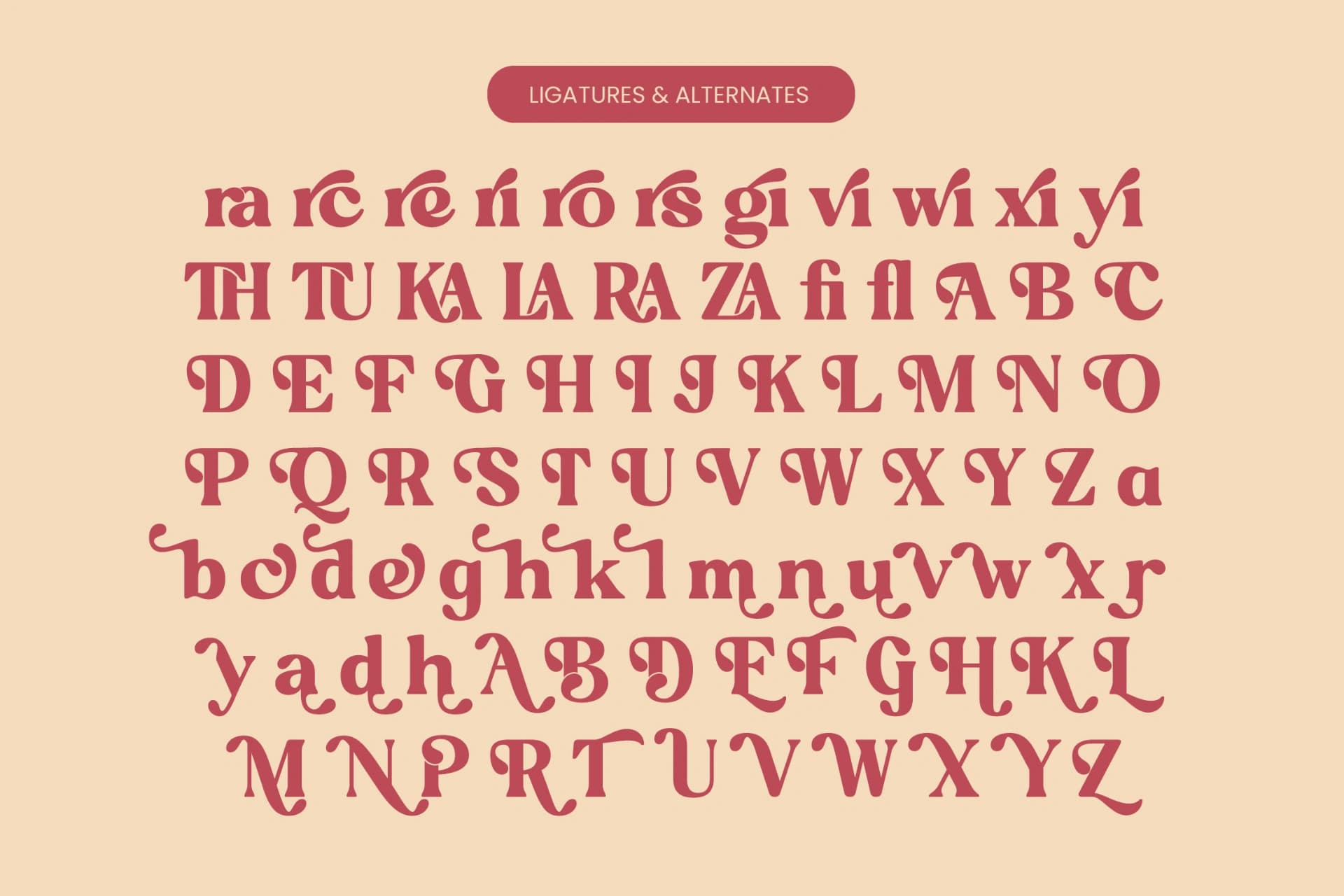 Preview 18 for Regina Bonita - Modern Retro Serif Font
