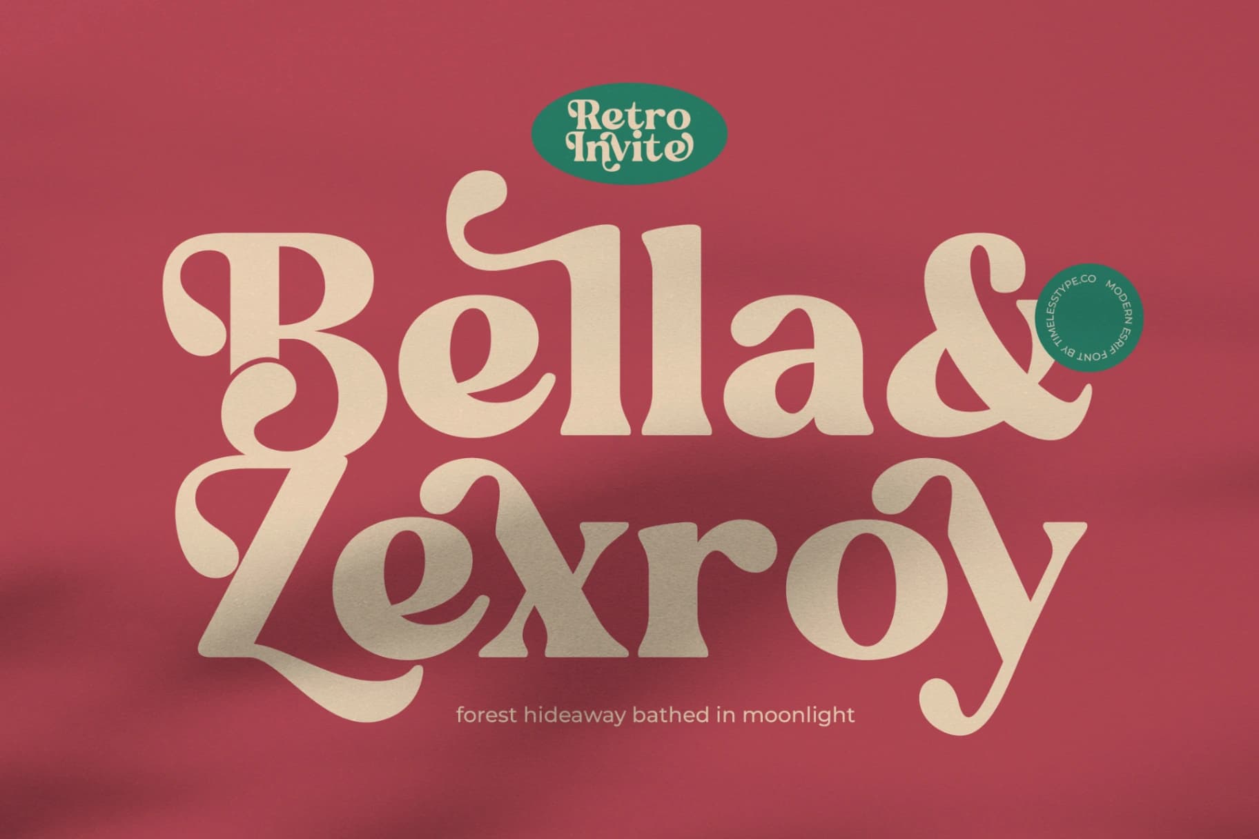 Preview 5 for Regina Bonita - Modern Retro Serif Font