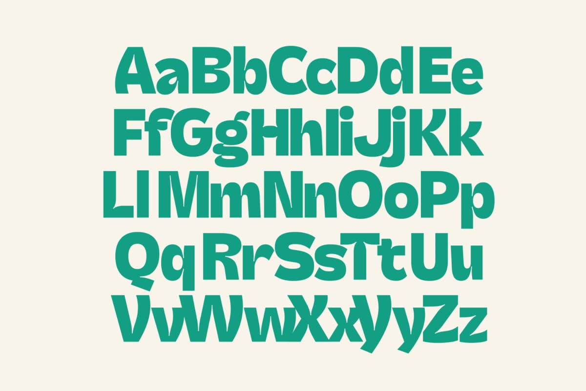 Skatyn Gator -Modern Bold Serif Display Font font preview 11