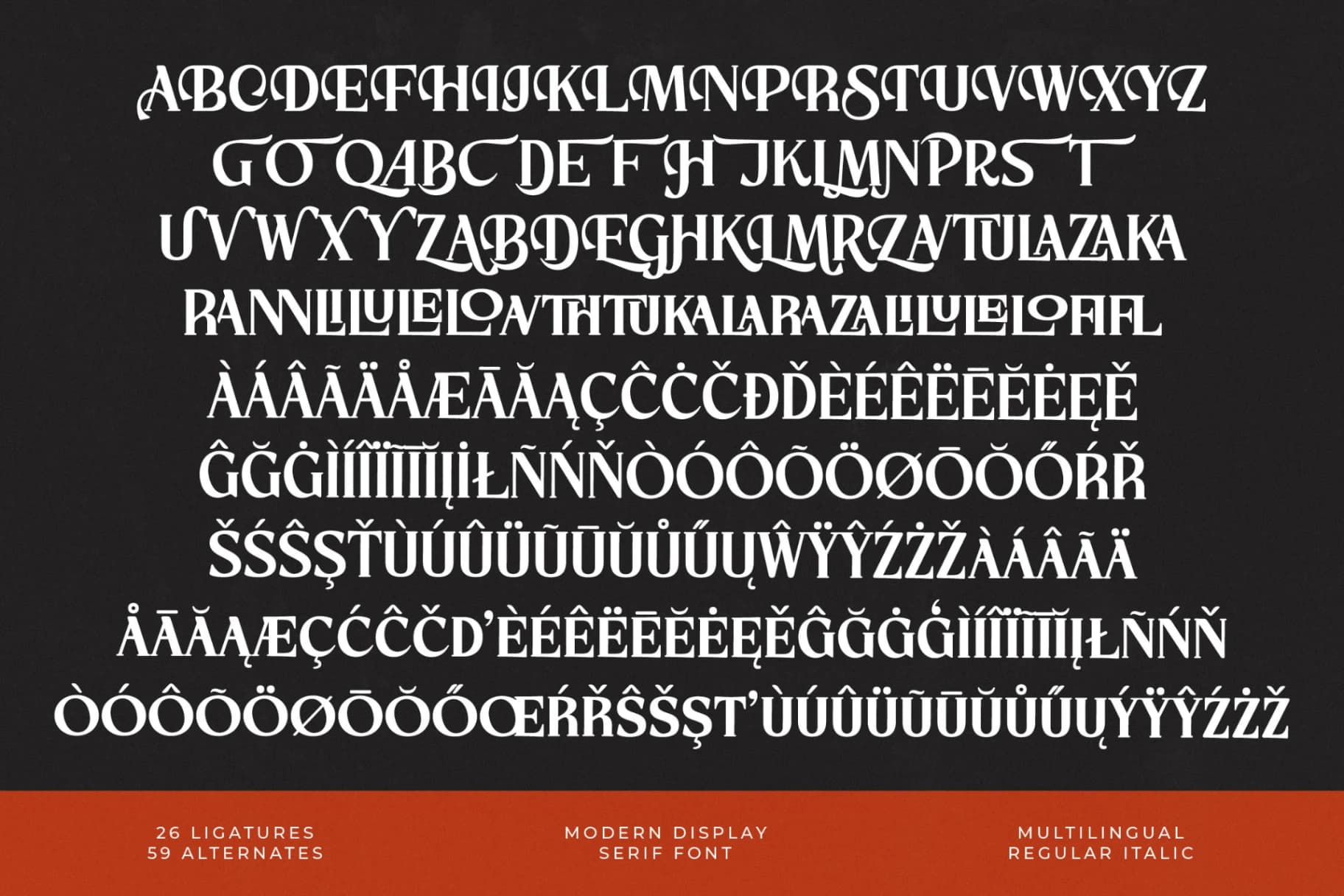 Preview 18 for Storm Blokade - Modern Display Serif Font