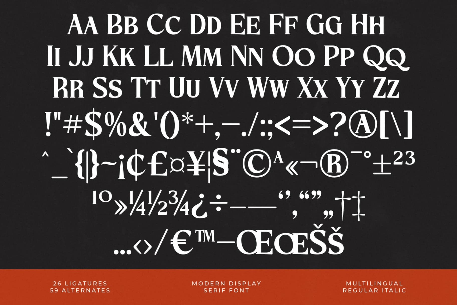 Preview 19 for Storm Blokade - Modern Display Serif Font