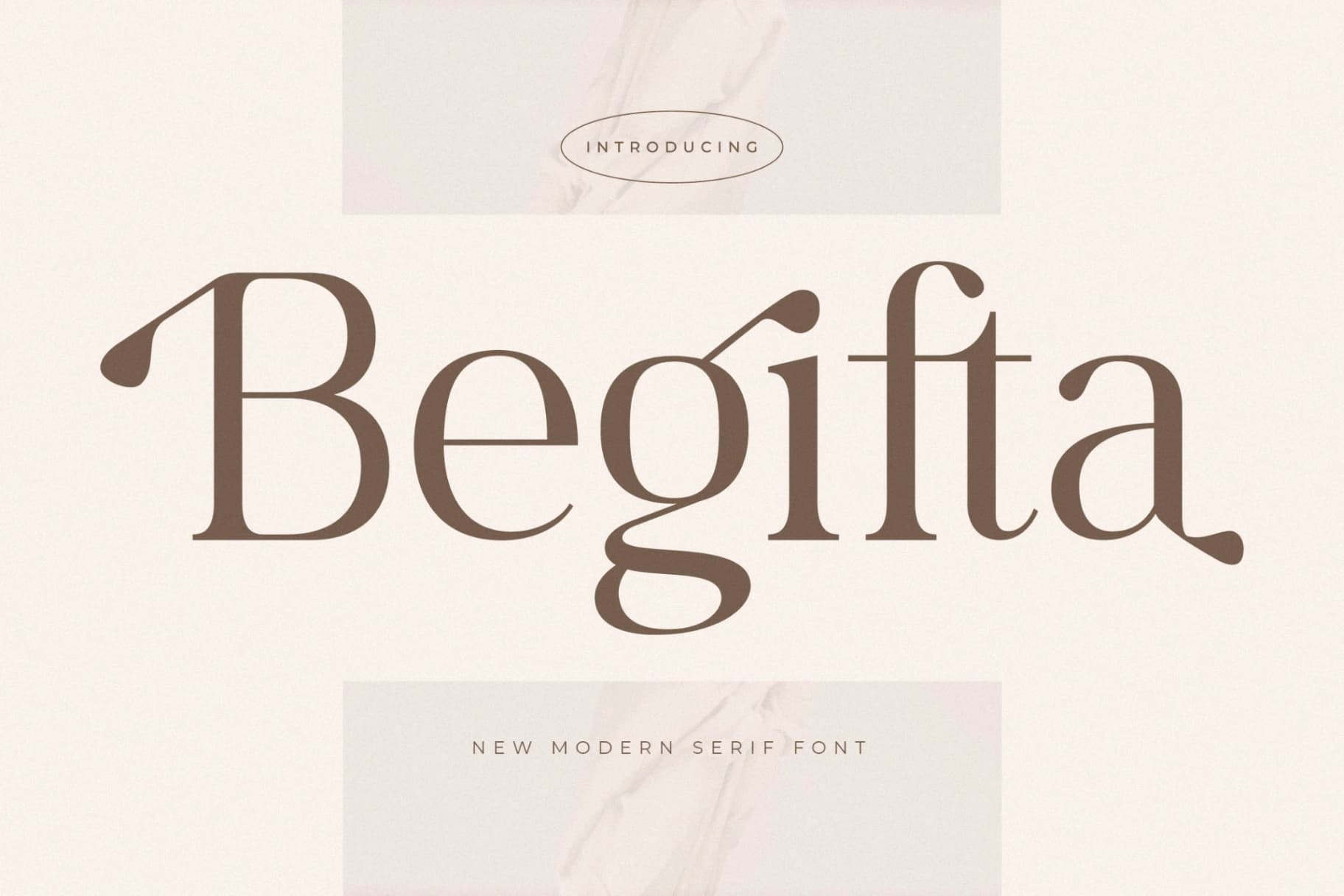 Preview 1 for Begifta New Modern Serif Font