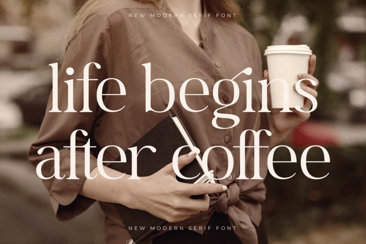 Begifta New Modern Serif Font font preview 10