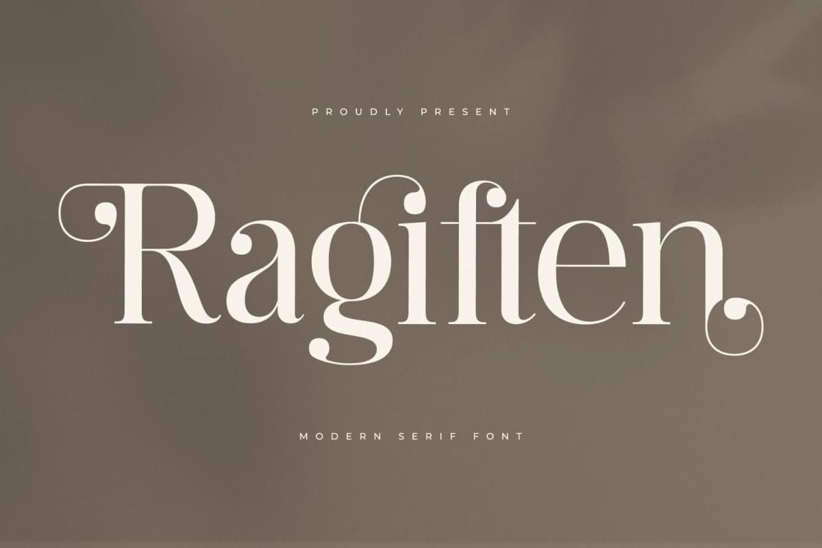 Preview 1 for Ragiften - Modern Serif Font