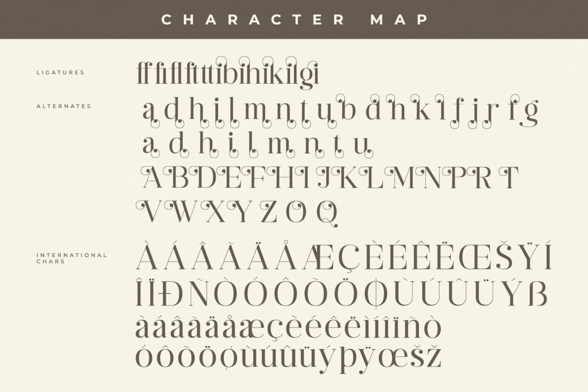 Preview 14 for Ragiften - Modern Serif Font