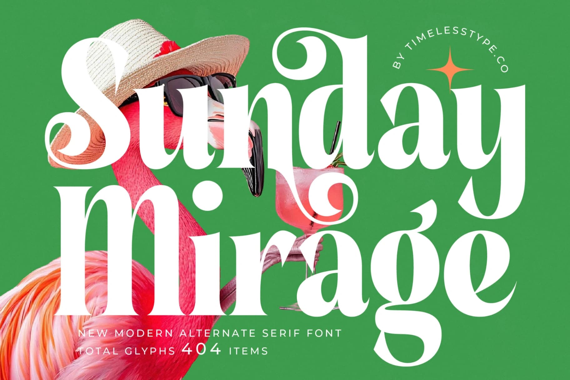 Preview of Sunday Mirage - Modern Alternate Serif Font font