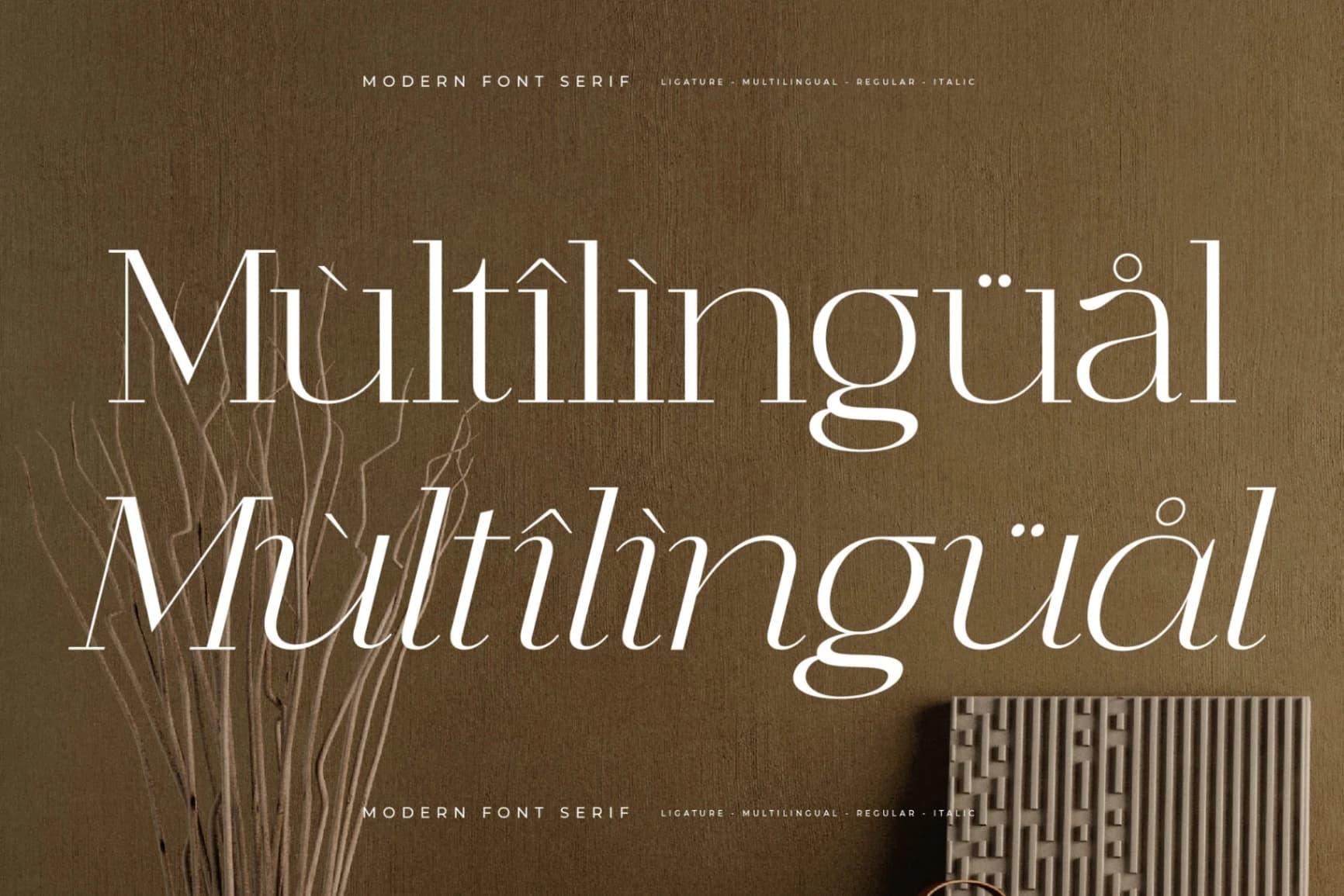 Preview 12 for Graflows – Modern Font Serif
