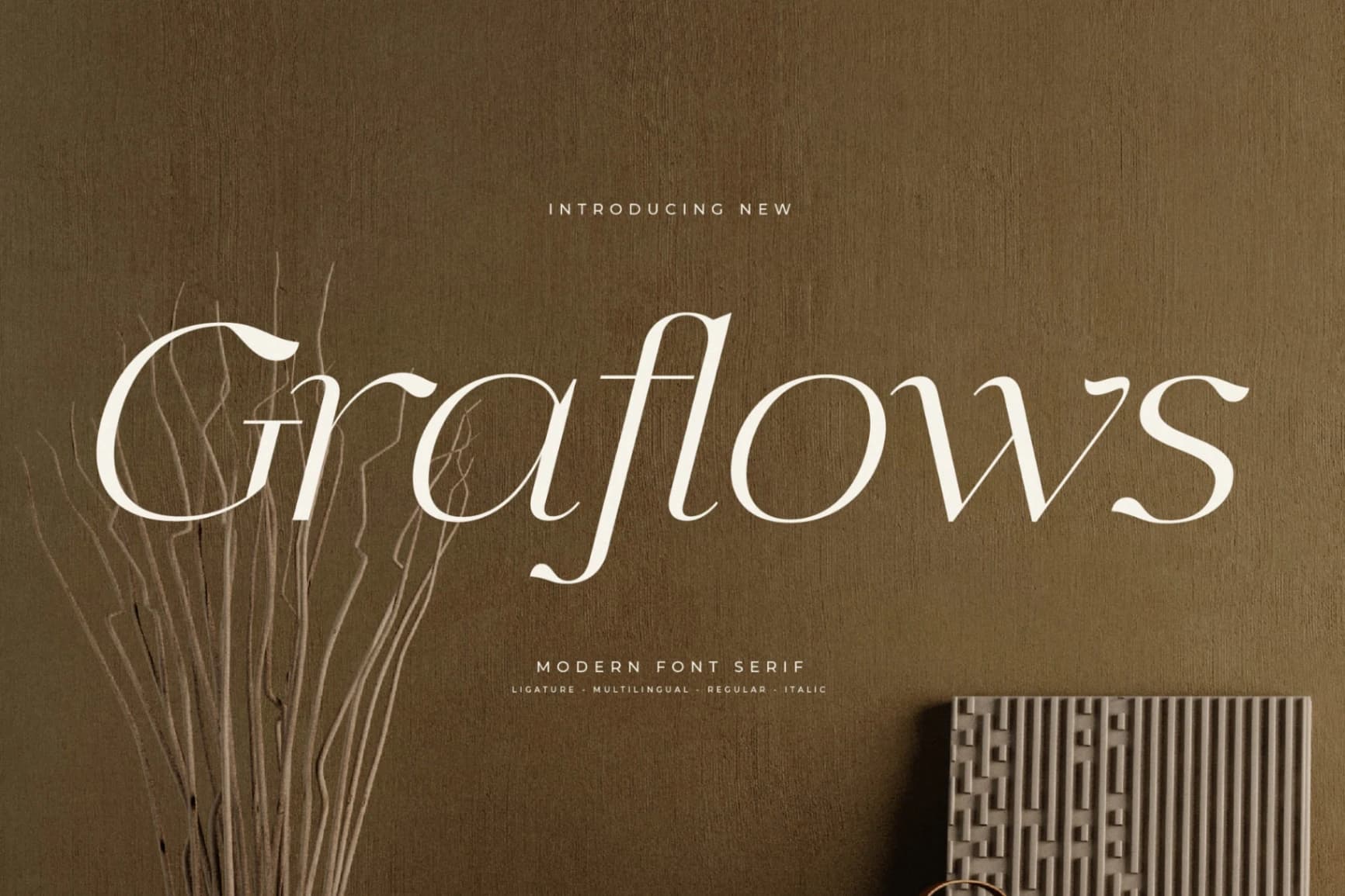 Preview of Graflows – Modern Font Serif font
