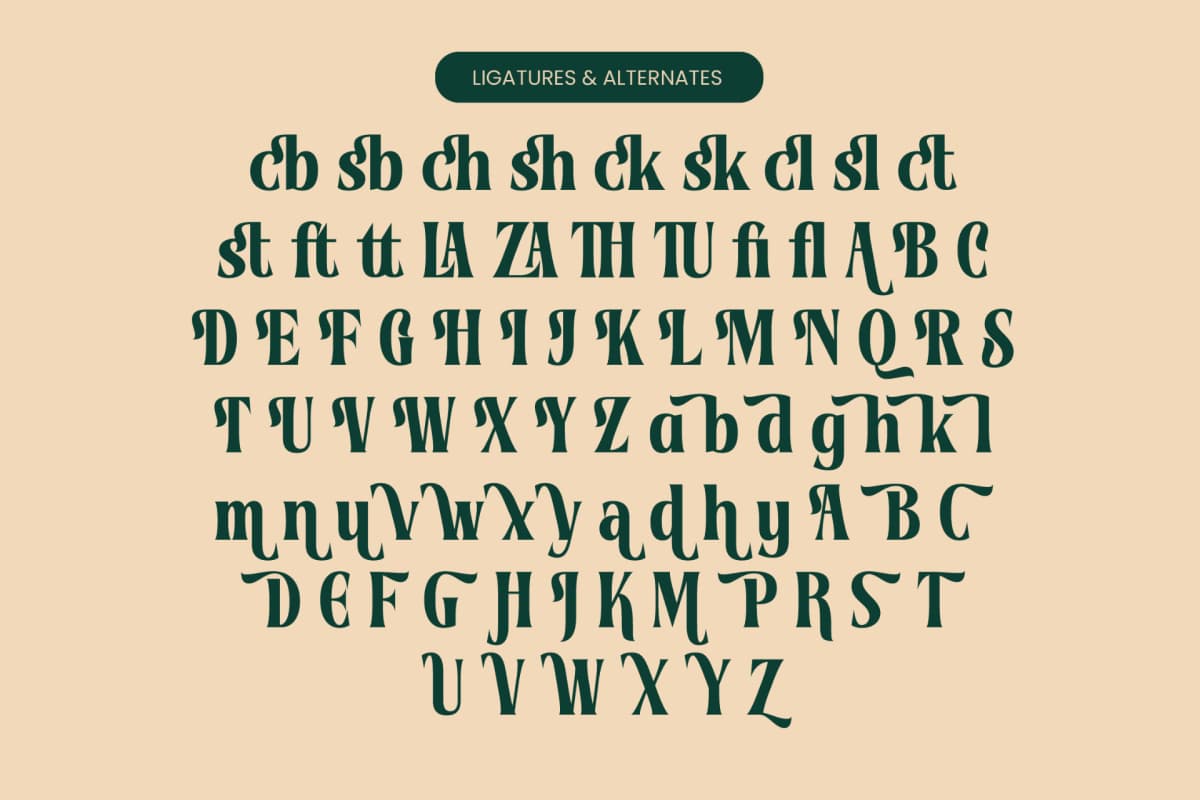 Preview 18 for Vintage Mentor - Modern Bold Font