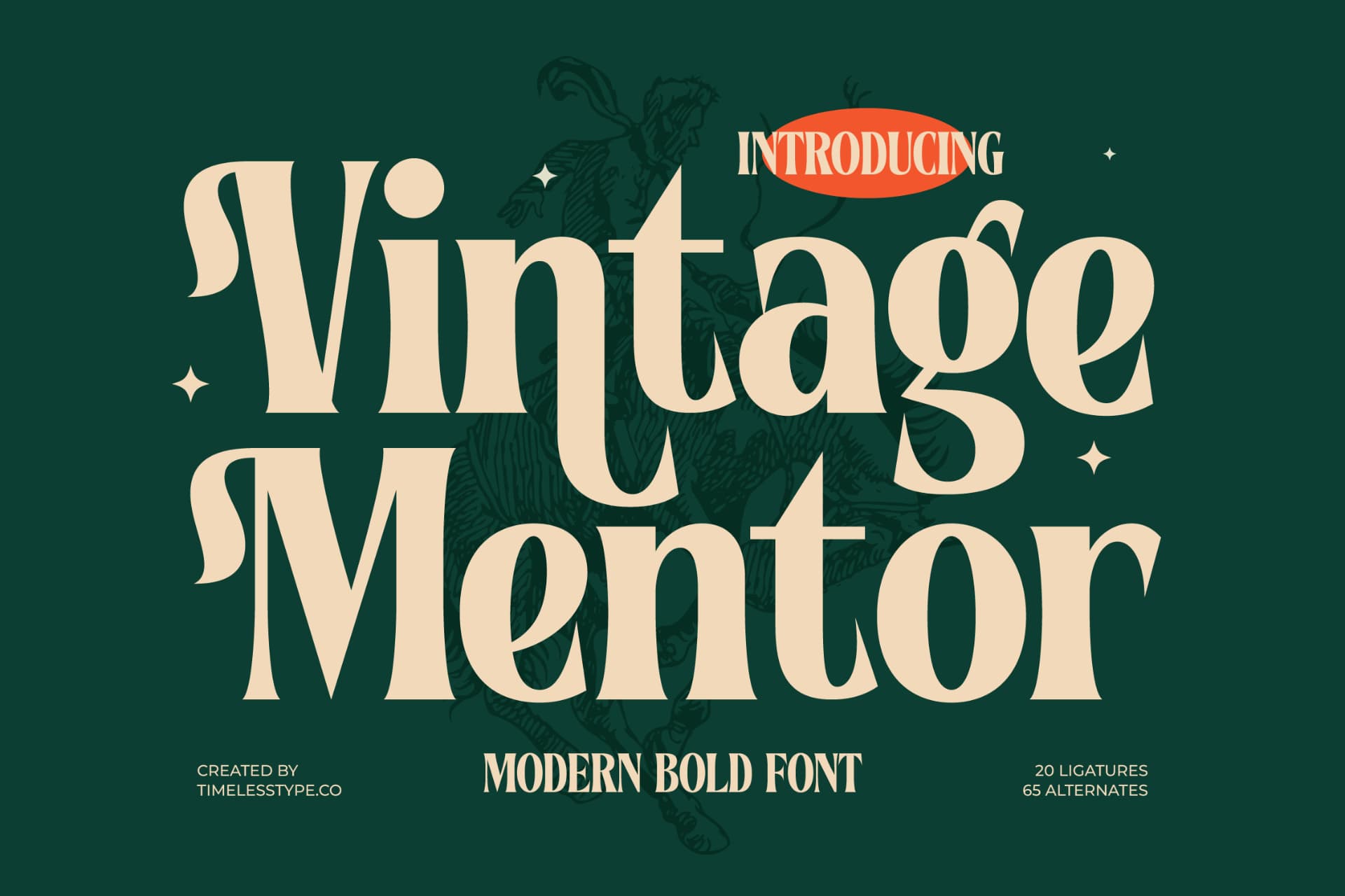 Preview of Vintage Mentor - Modern Bold Font font