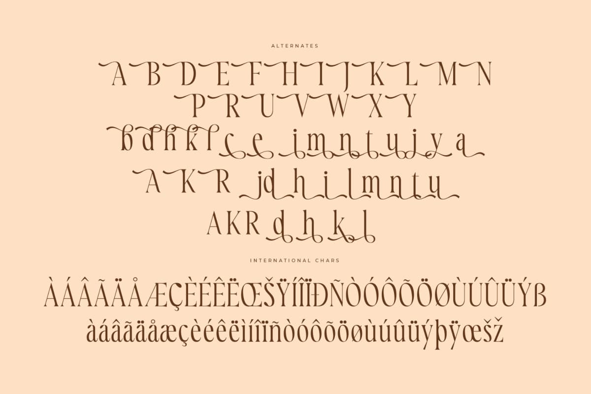 Royaltens – Modern Serif Font font preview 14